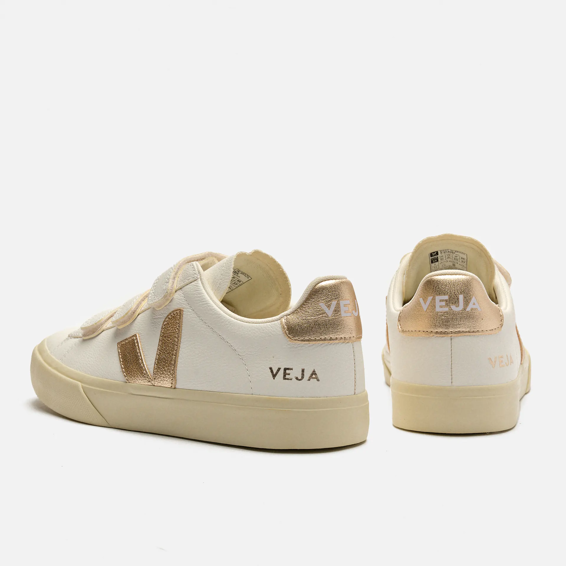 Veja Recife Logo Chromefree Leather Sneaker Extra White/Platine