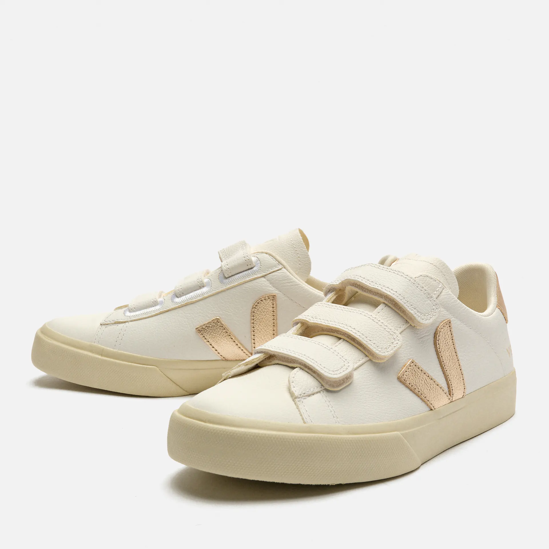 Veja Recife Logo Chromefree Leather Sneaker Extra White/Platine