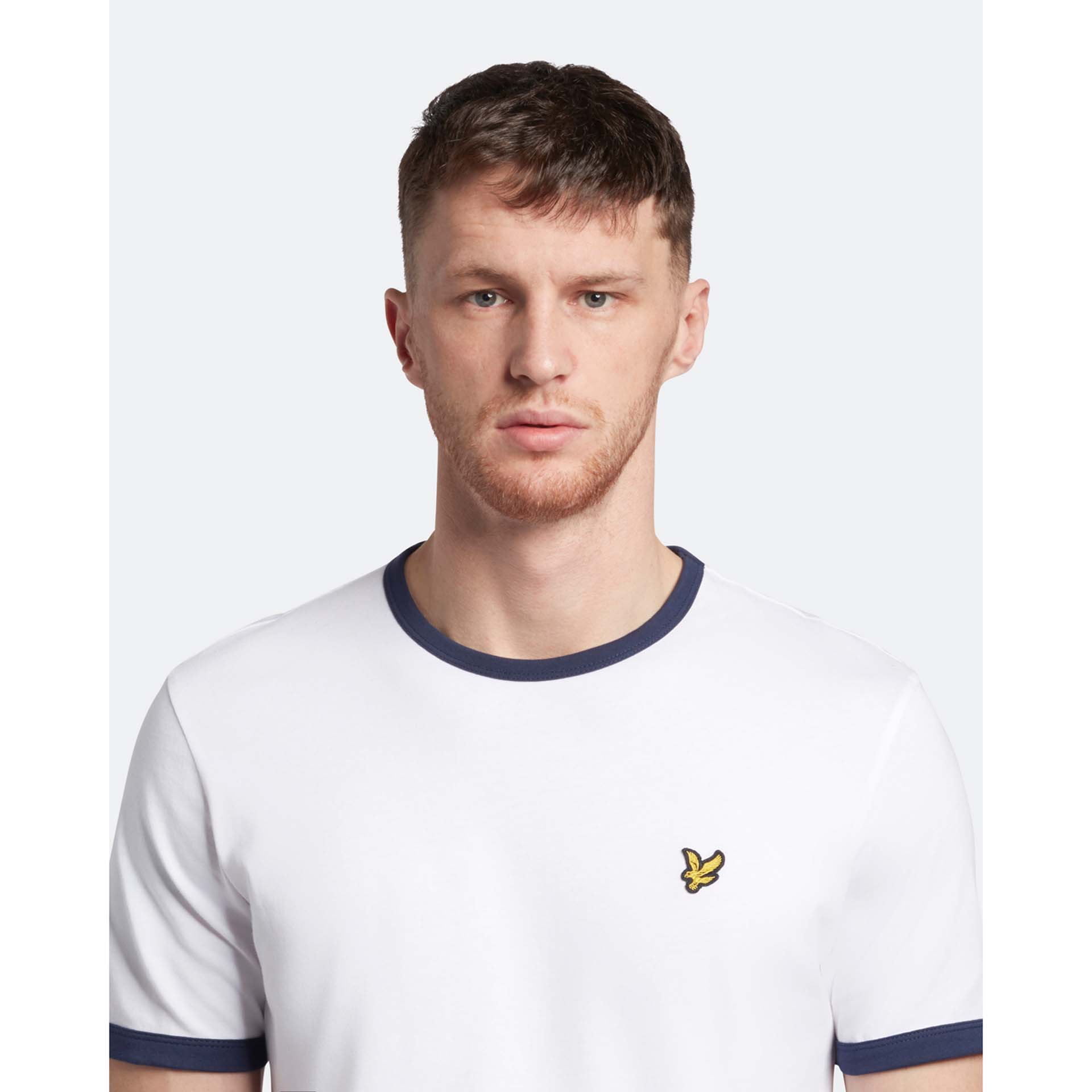 Lyle & Scott Ringer T-Shirt White/Navy
