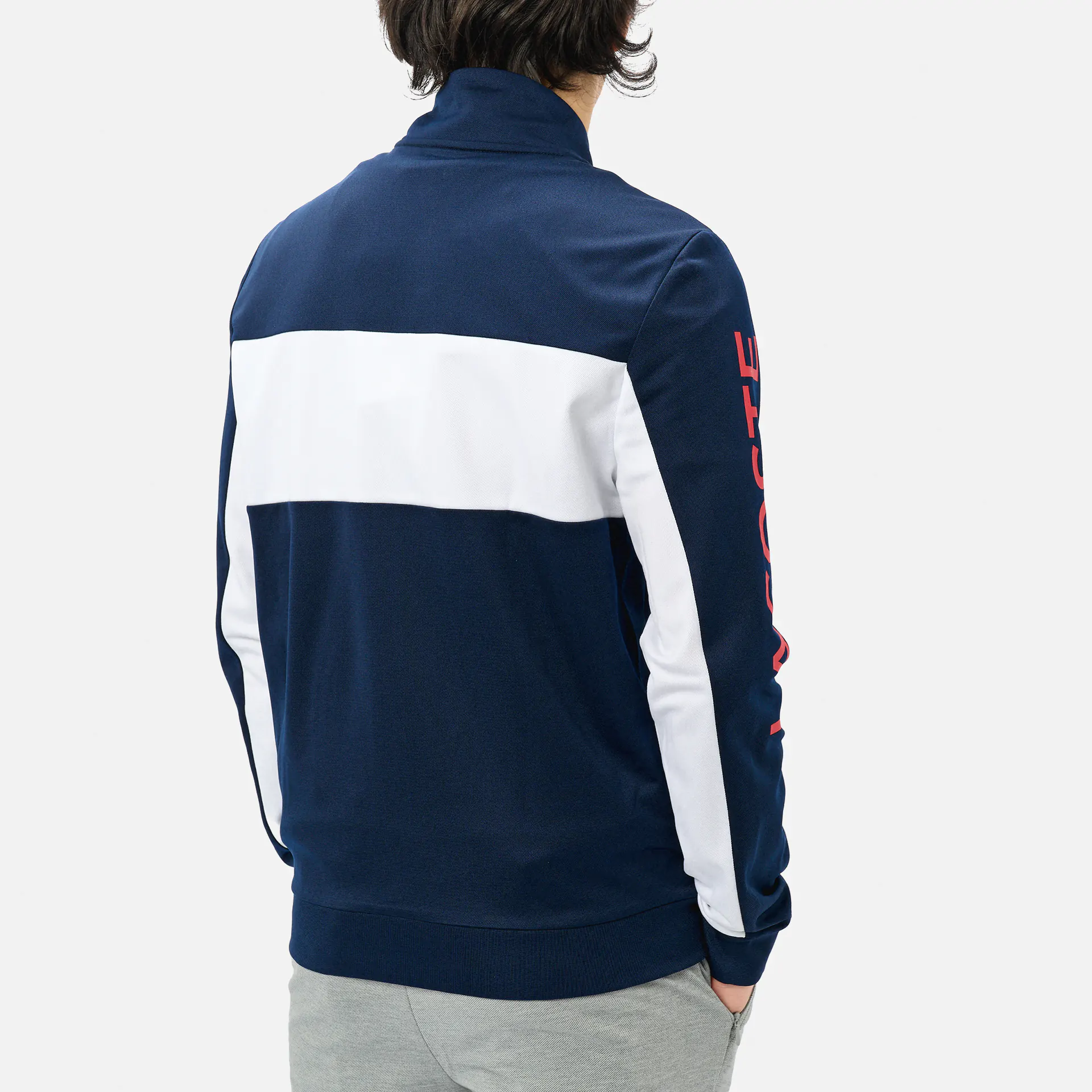 Lacoste Color Block Track Jacket Navy Blue/White Grenadine