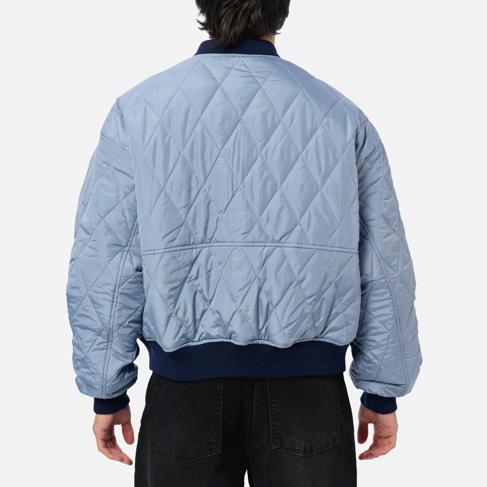 Prohibited Primrose Reversible Bomber Jacket Navy