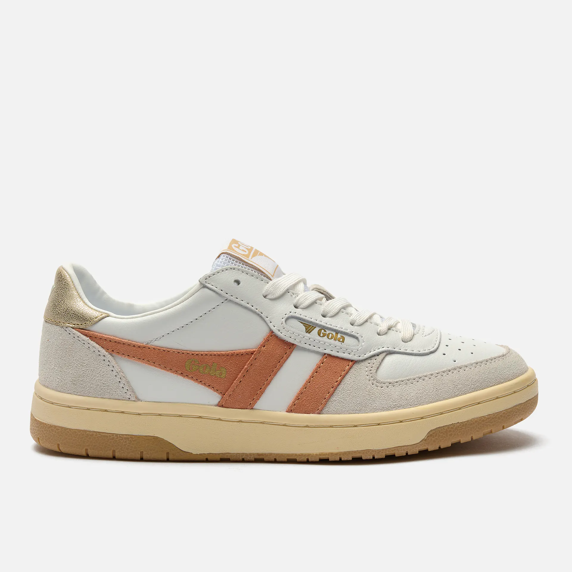 Gola Hawk Sneaker White/Terracotta/Gold