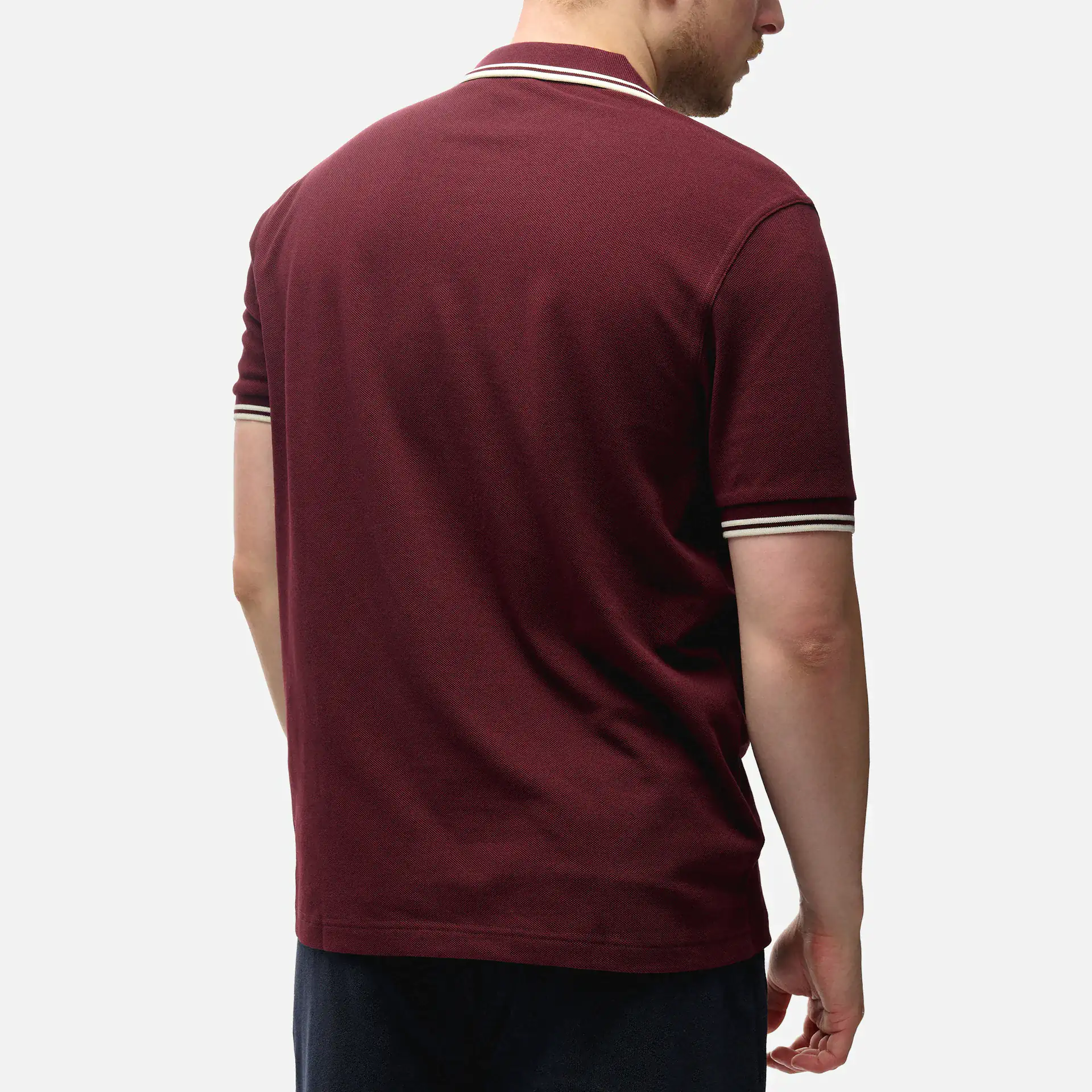 Fred Perry Twin Tipped Polo Shirt Oxblood