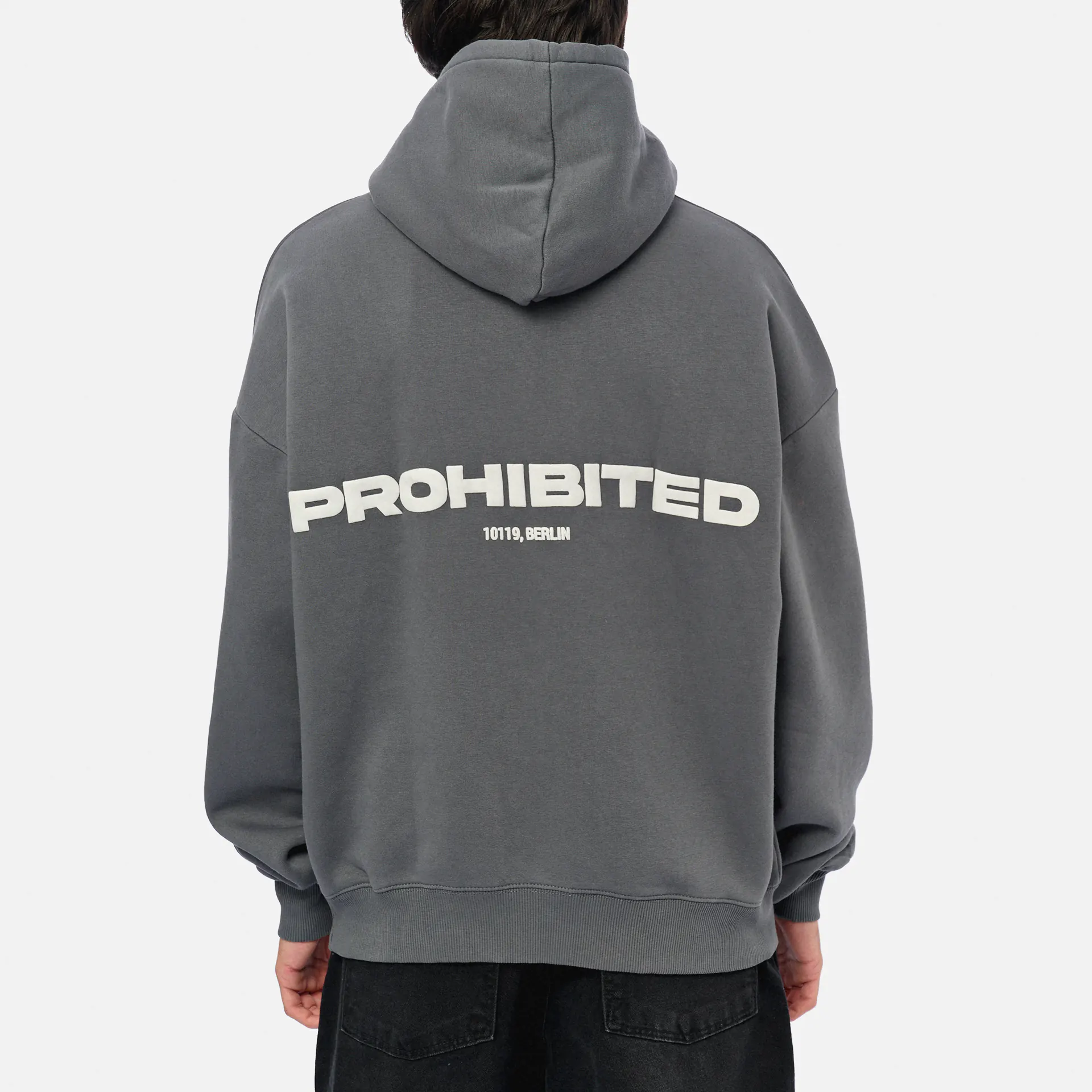 Prohibited 10119 Hoodie 1.0 Grey Stone Washed