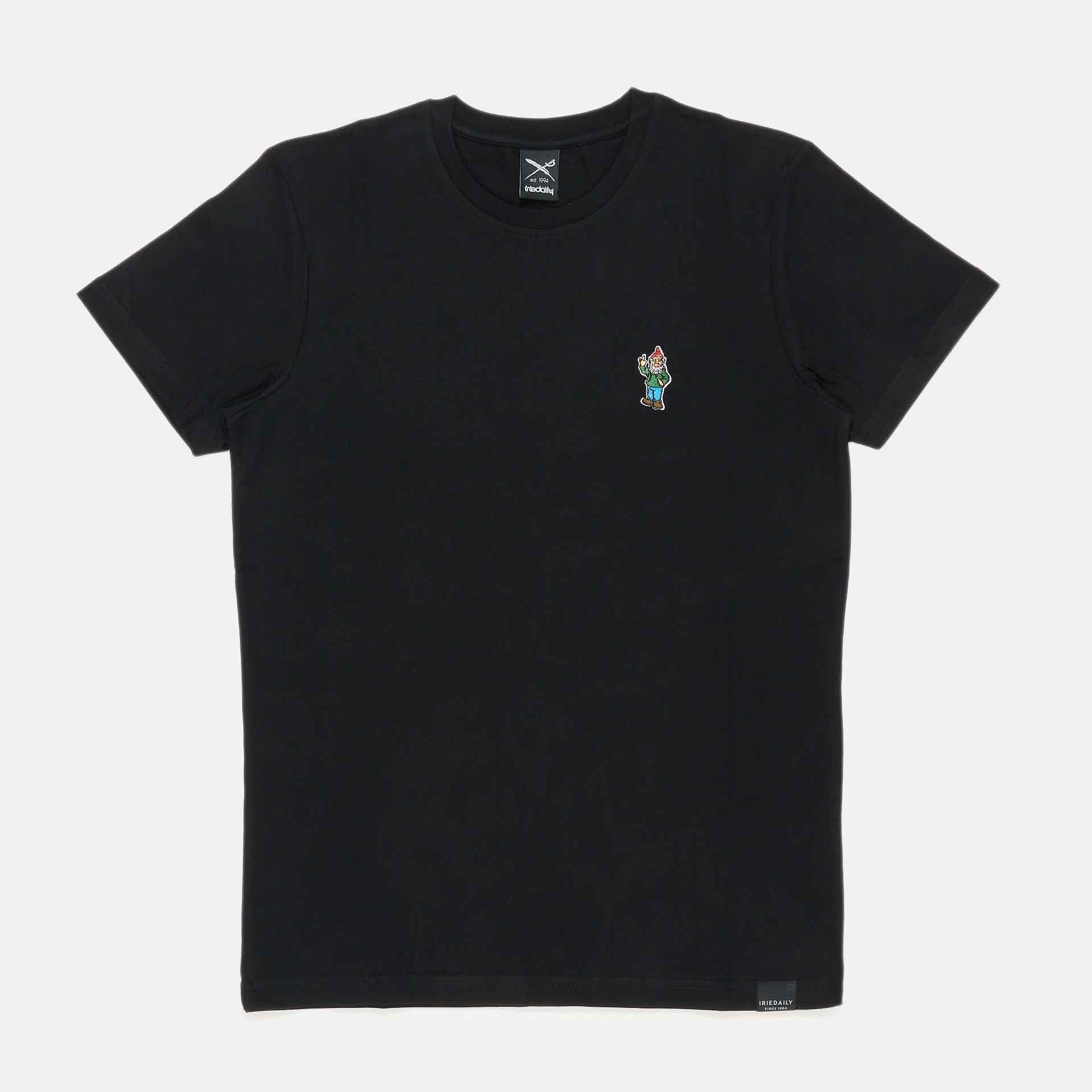 Iriedaily Little Gnome Embroidered T-Shirt Black