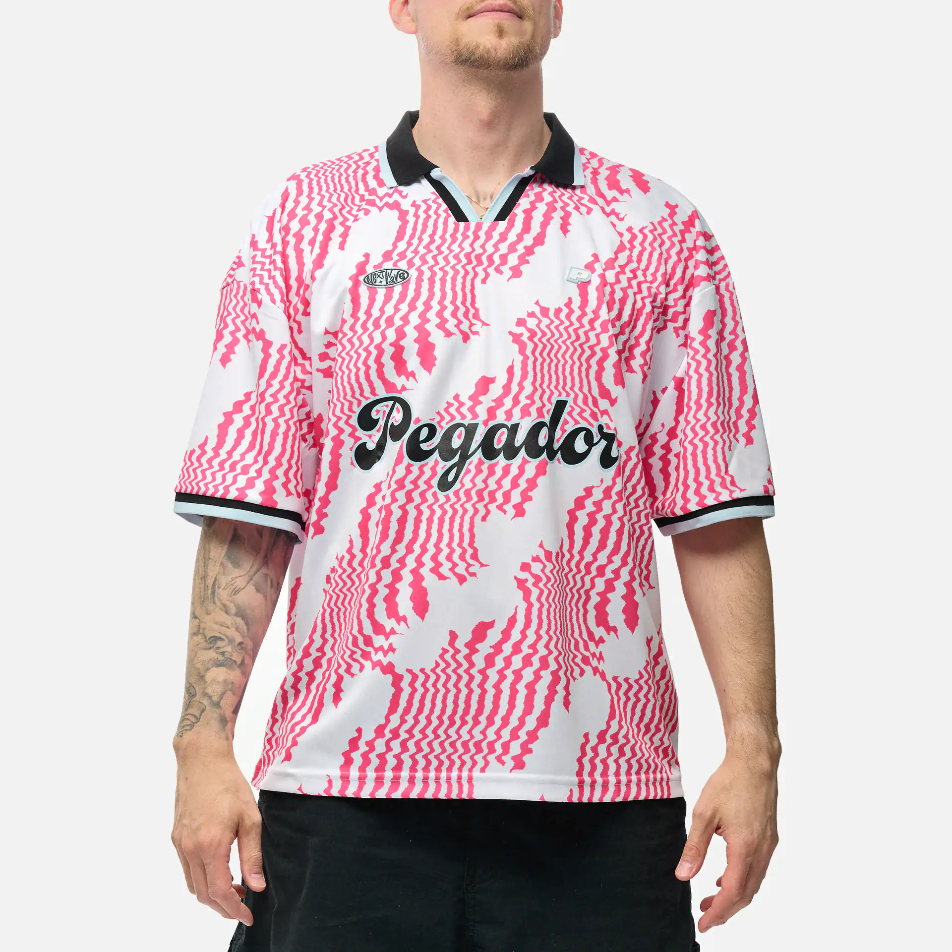 PEGADOR Worden Boxy Trikot White Pink