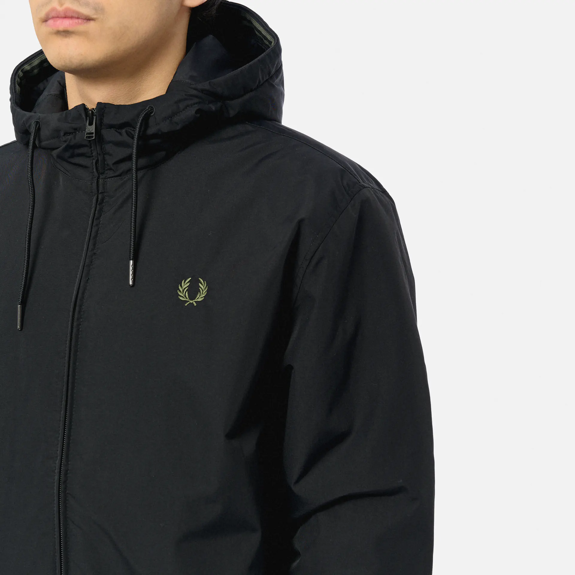 Fred Perry Hooded Brentham Jacket Black