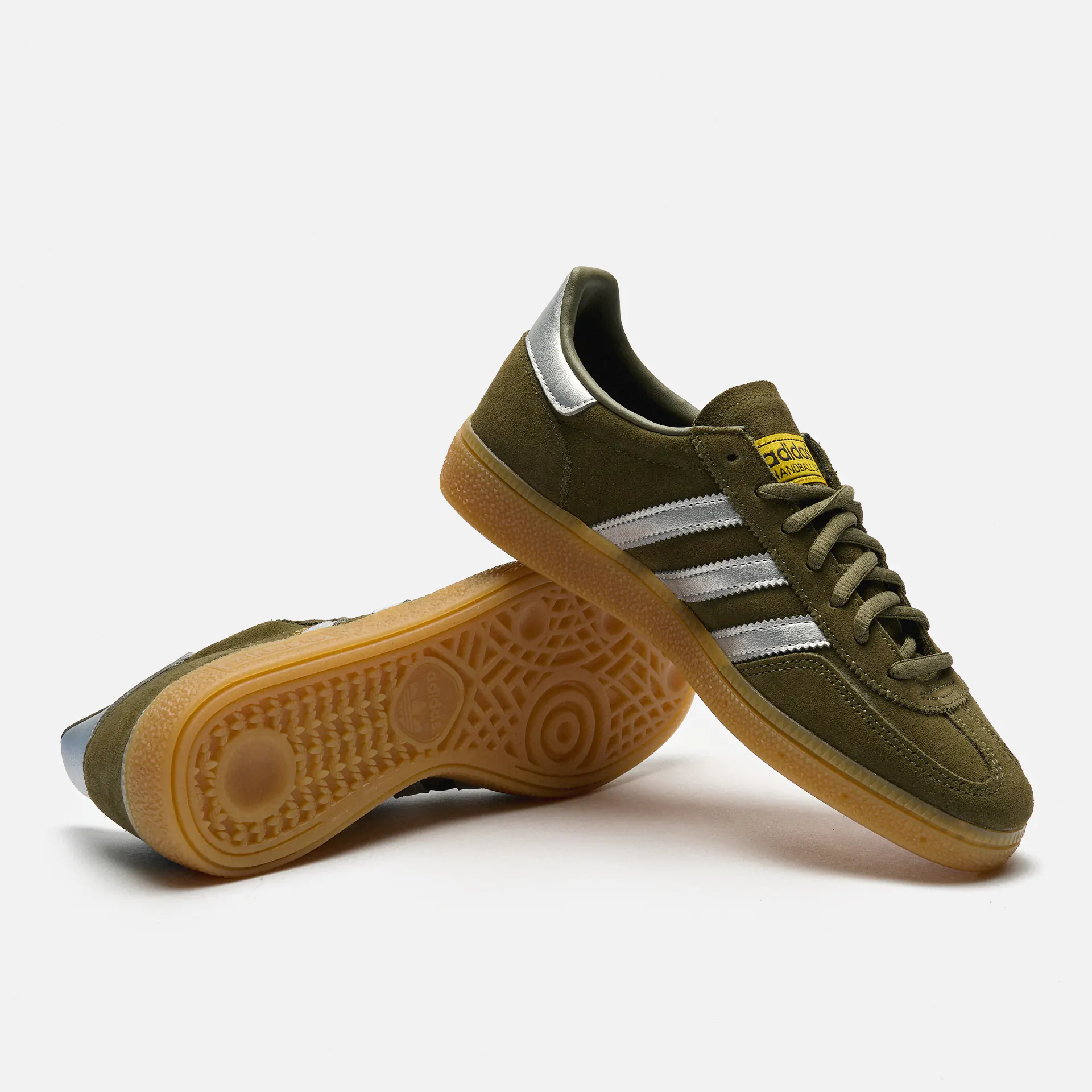 adidas Originals Handball Spezial Sneaker Olive Strata/Silver Metallic/Super Yellow