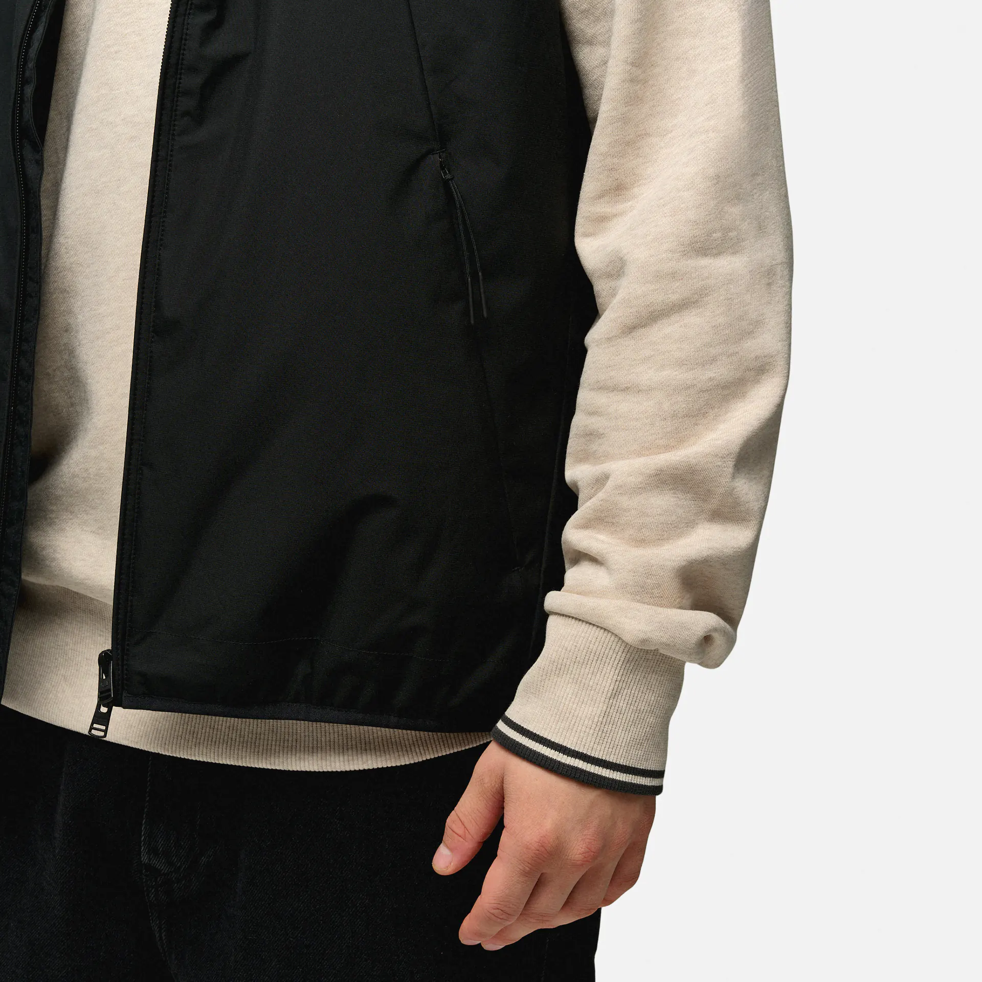 Fred Perry Zip Through Gilet Black