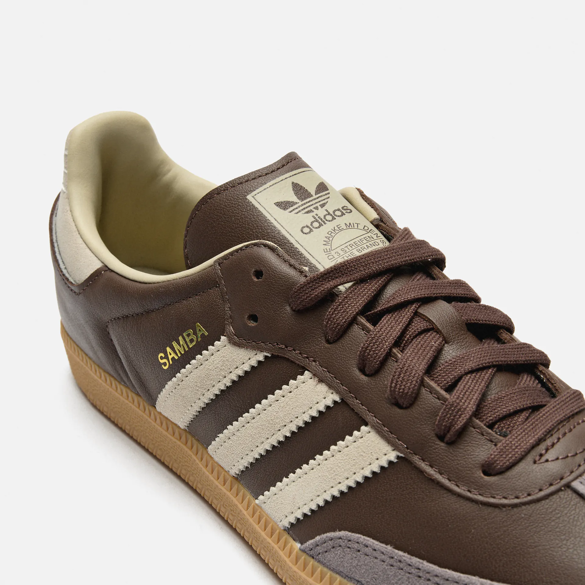 adidas Originals Samba OG Sneaker Brown/Putty Grey/Gold