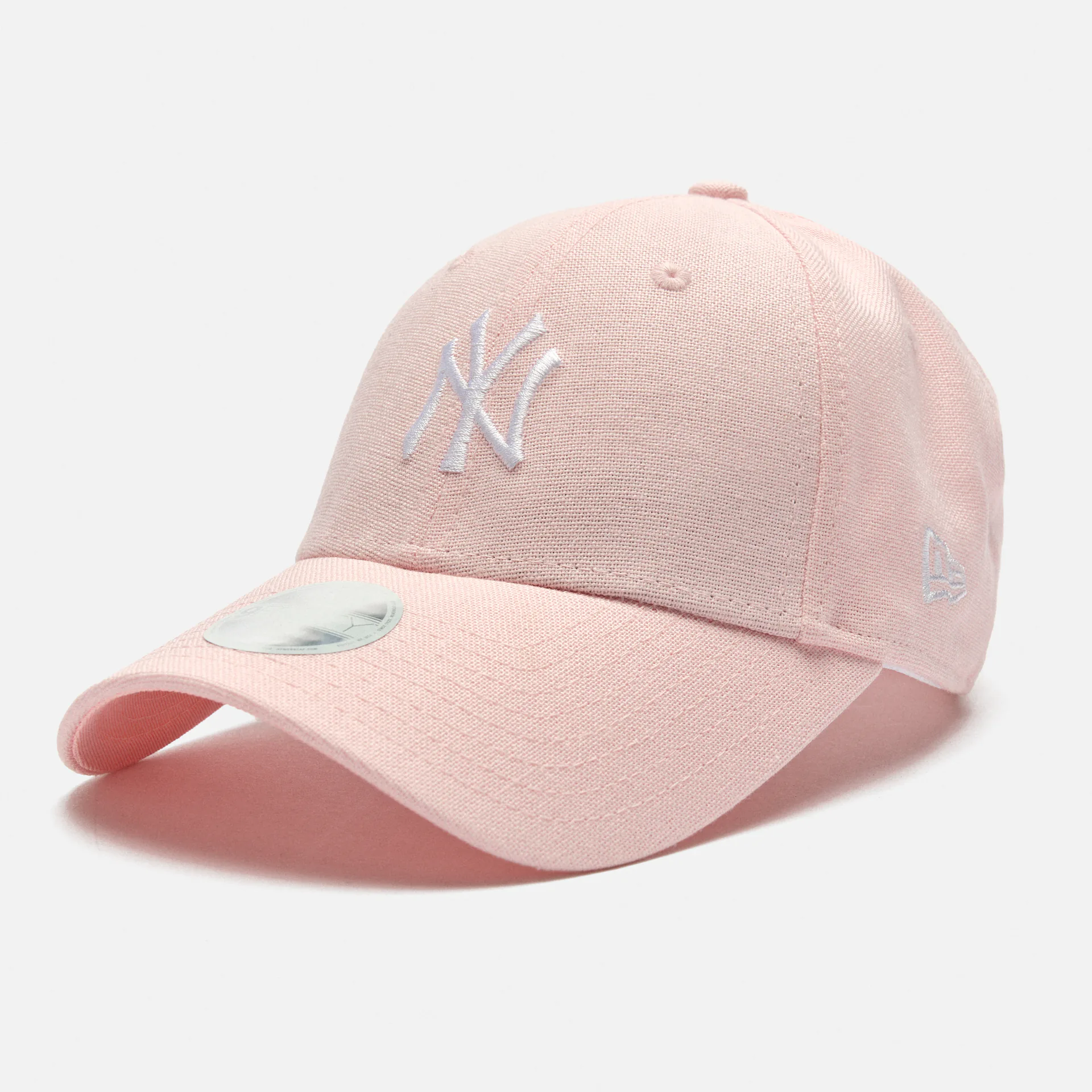 New Era NY Yankees Women Linen 9Forty Strapback Cap Pink