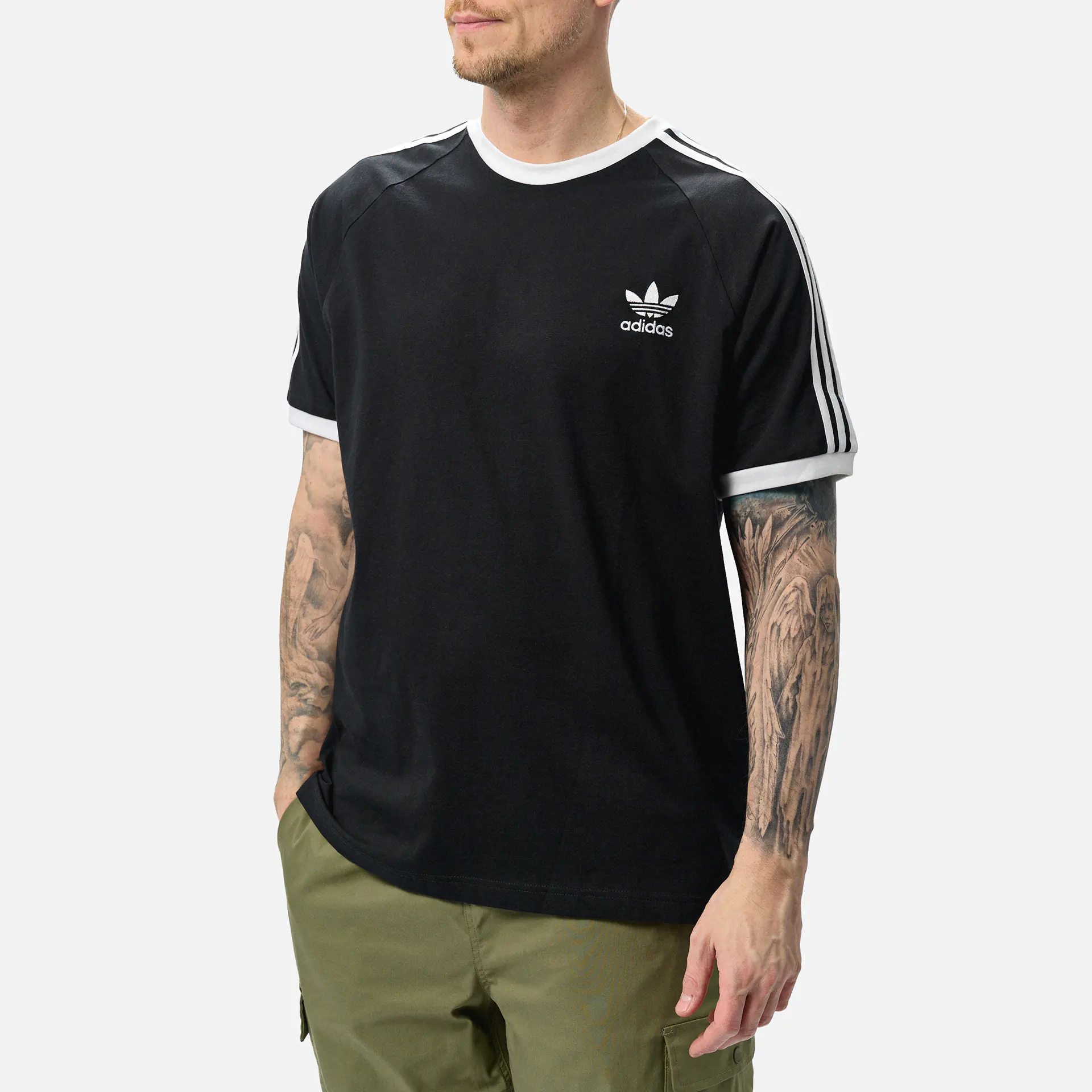 adidas Originals Adicolor 3-Stripes T-Shirt Black/White