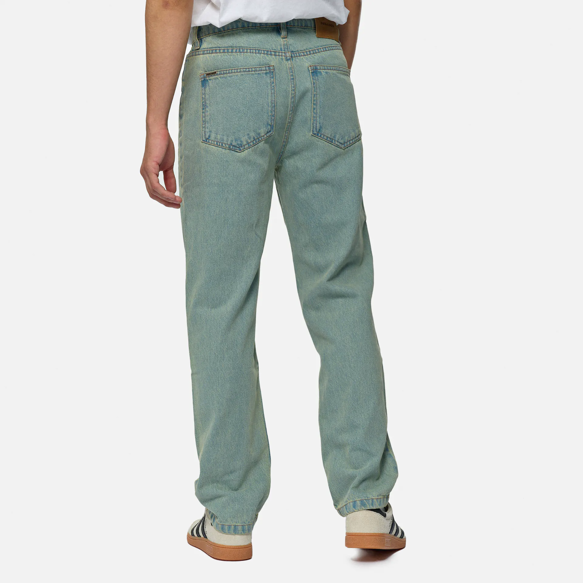 PEGADOR Baltra Baggy Jeans Sand Washed Blue