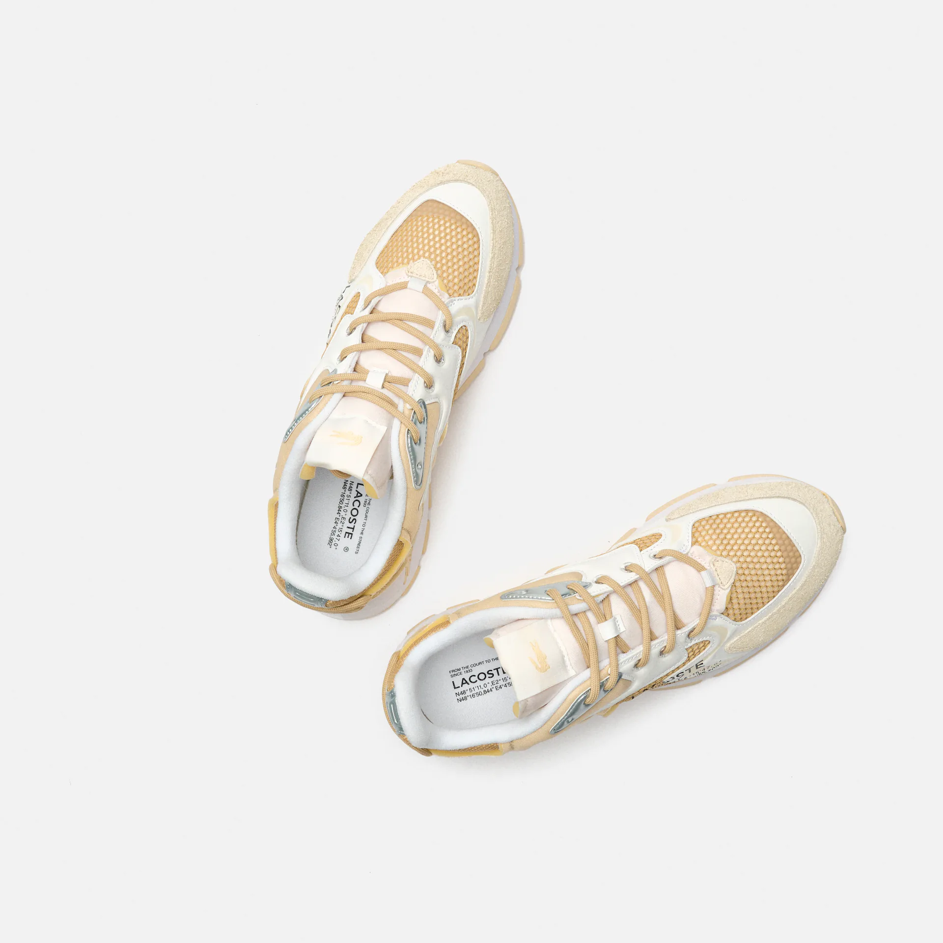 Lacoste L003 Neo Textile Sneaker Beige/White