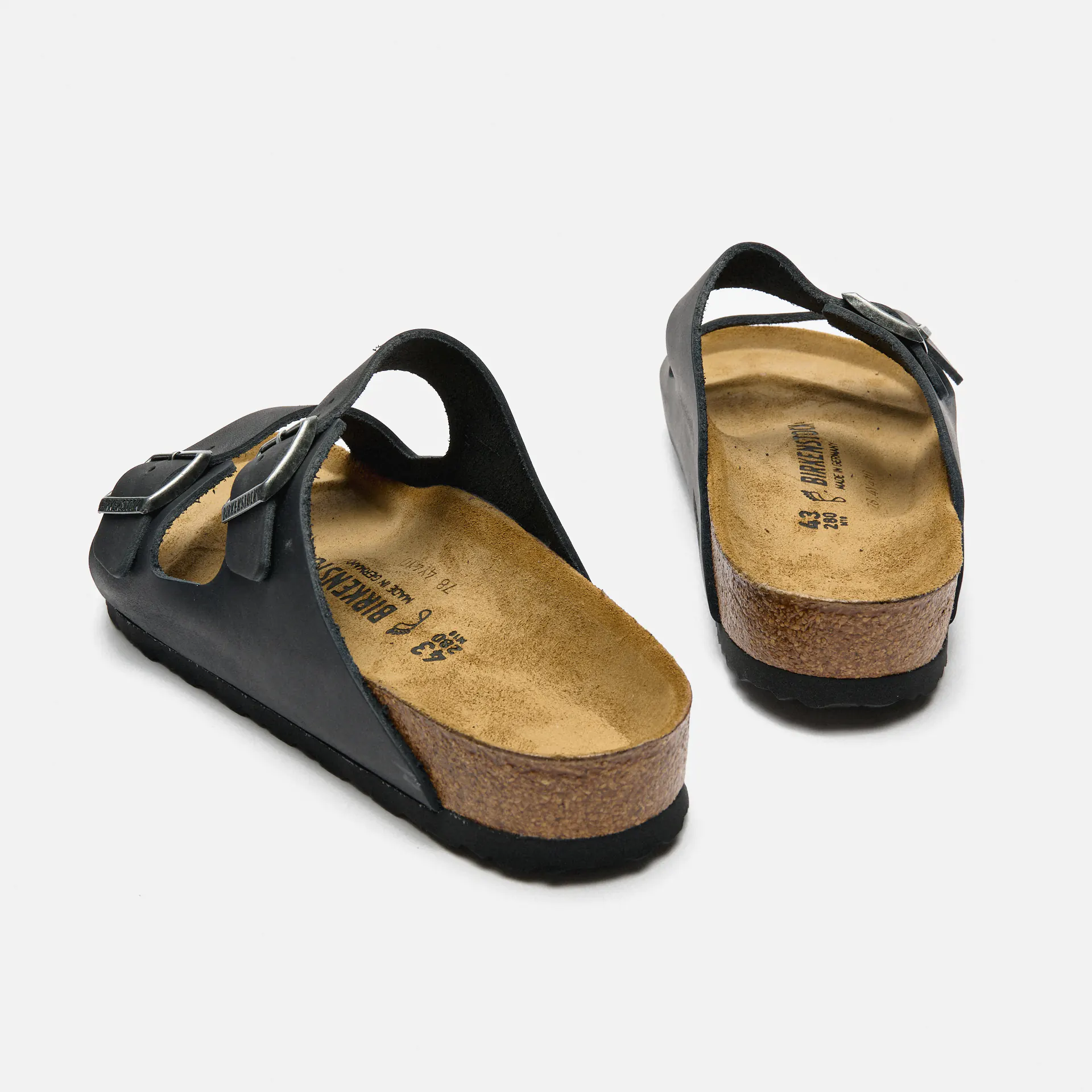 Birkenstock Arizona Oiled Leather Sandals Black