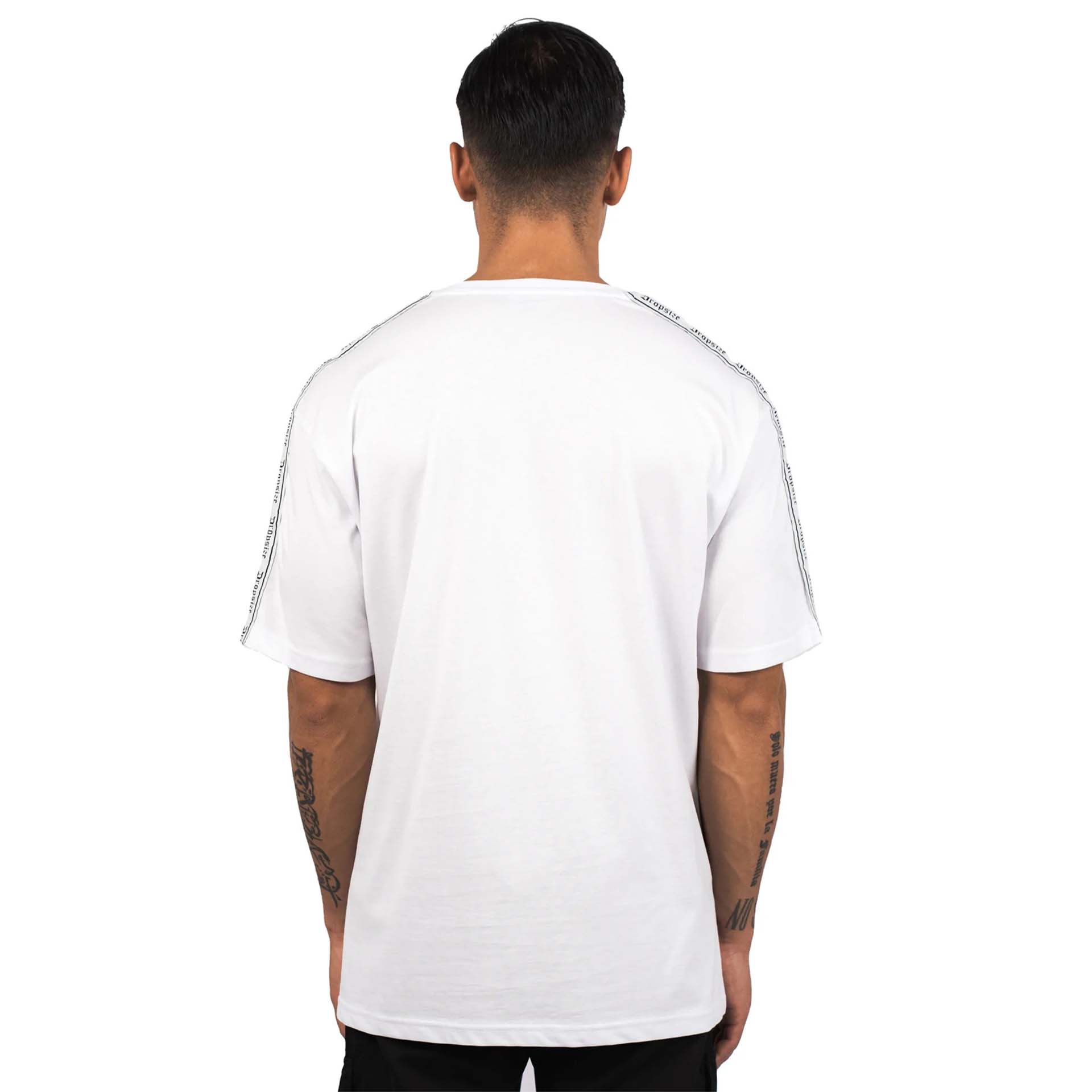 Dropsize Heavy Oversize Stripes T-Shirt White