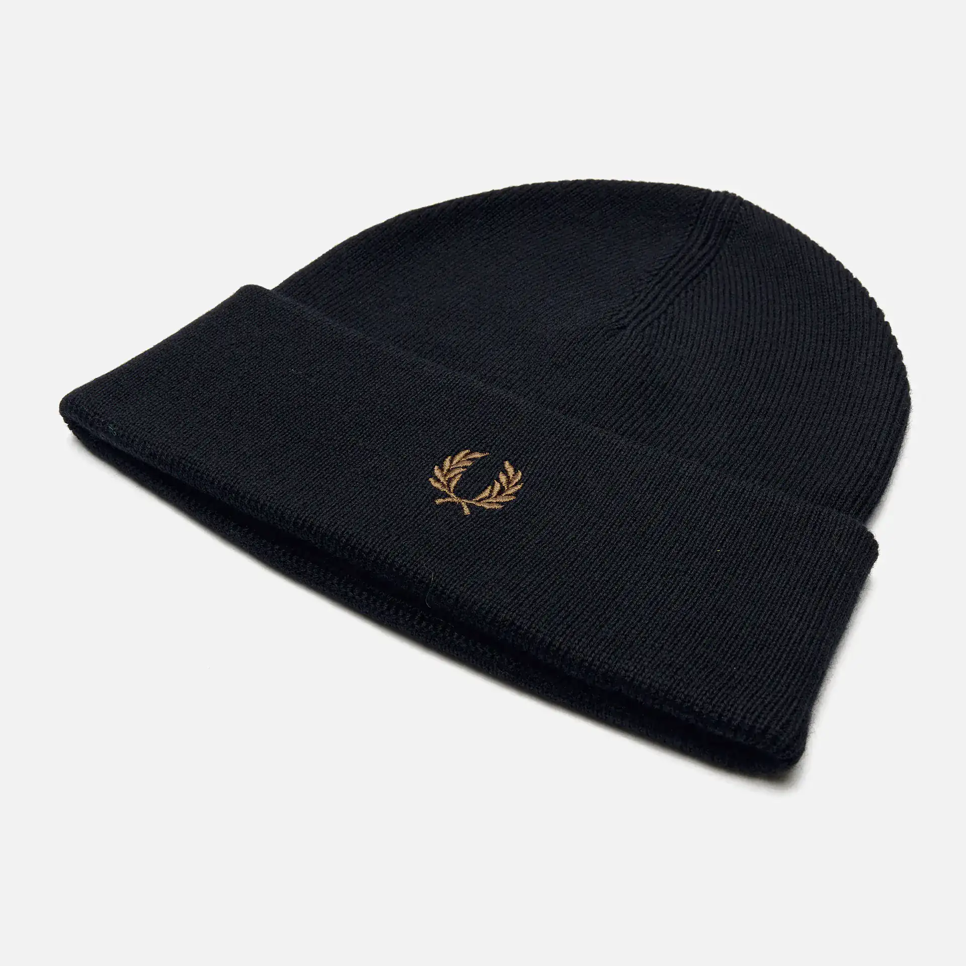 Fred Perry Classic Beanie Navy/Dark Caramel