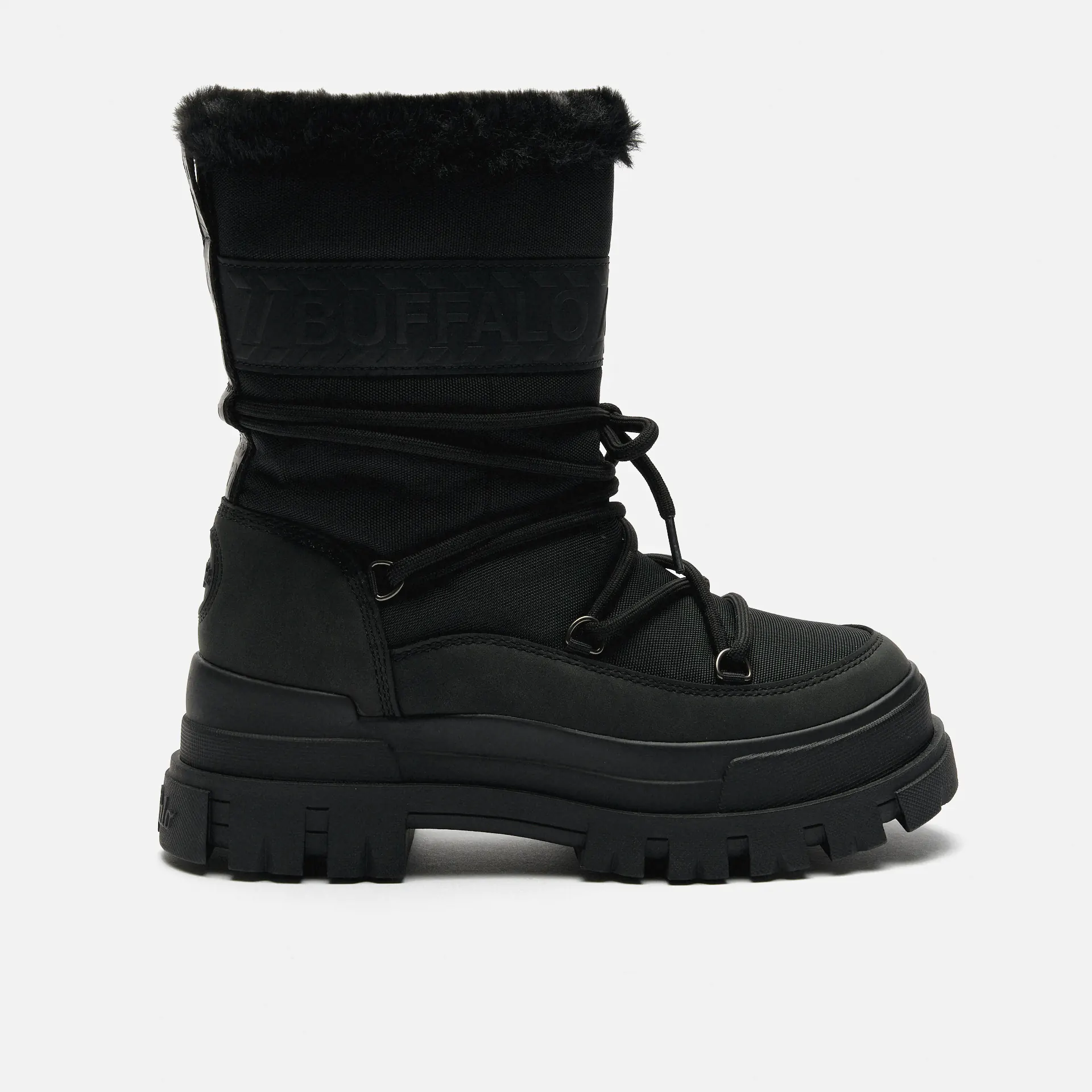 Buffalo Aspha Blizzard 2 Vegan Nylon/Nubuck Boots Black