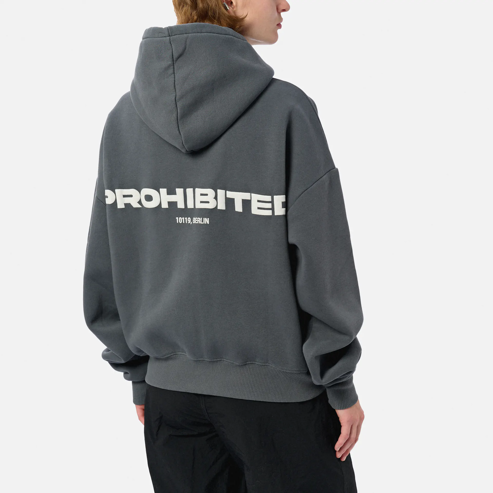 Prohibited 10119 Zip-Hoodie 1.0 Grey Stone Washed