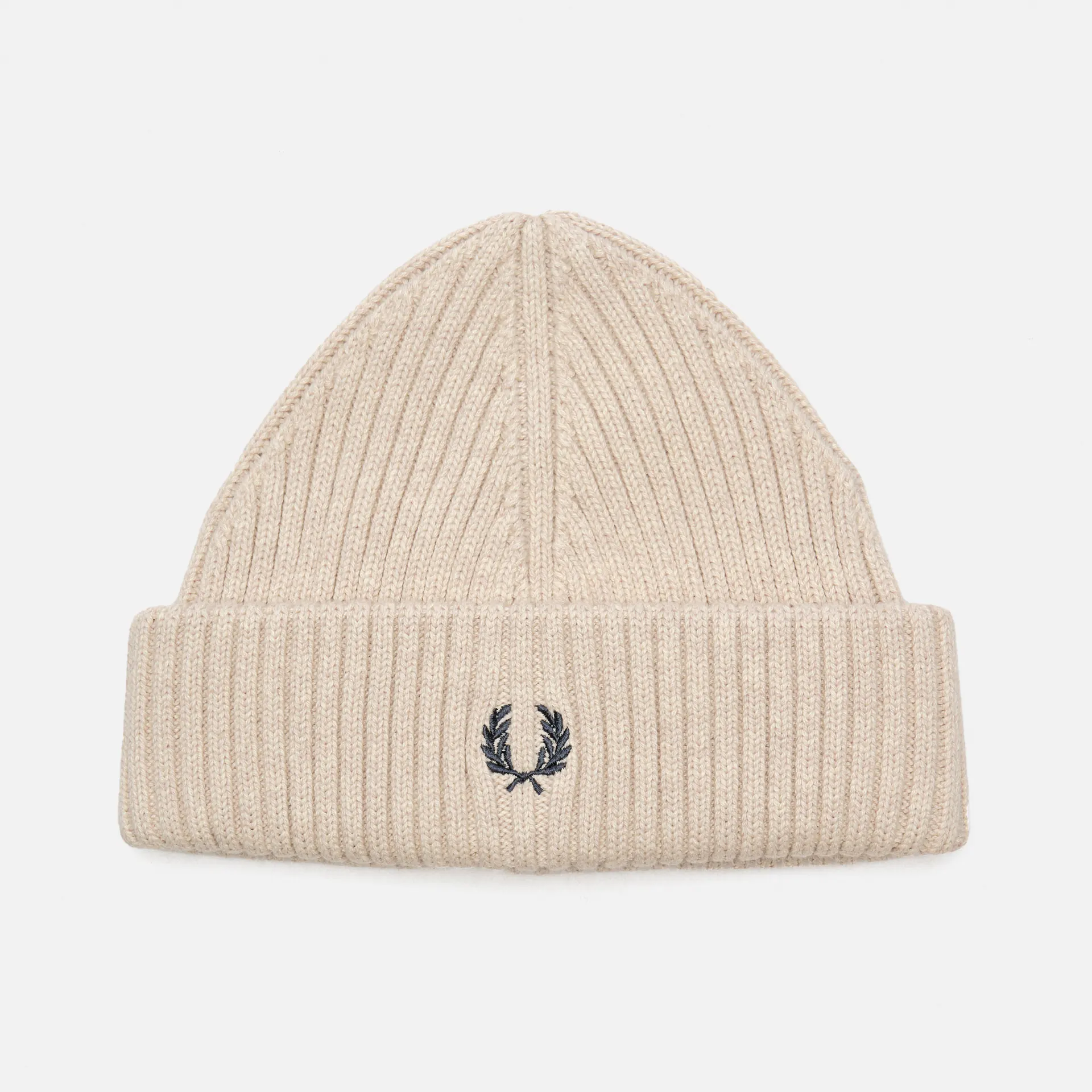 Fred Perry Cotton Rib Beanie Porridge Marl