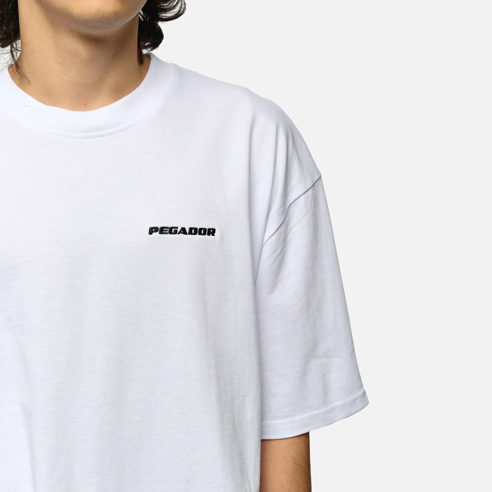 PEGADOR Logo Oversized T-Shirt White