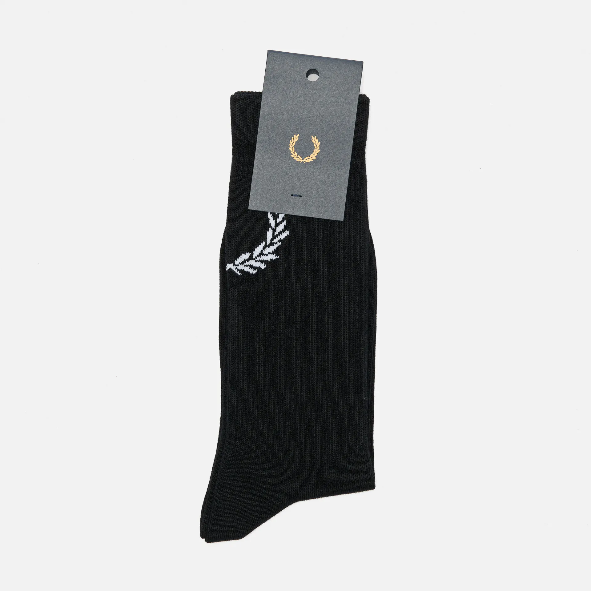 Fred Perry Laurel Wreath Jacquard Socks Black/Snow White