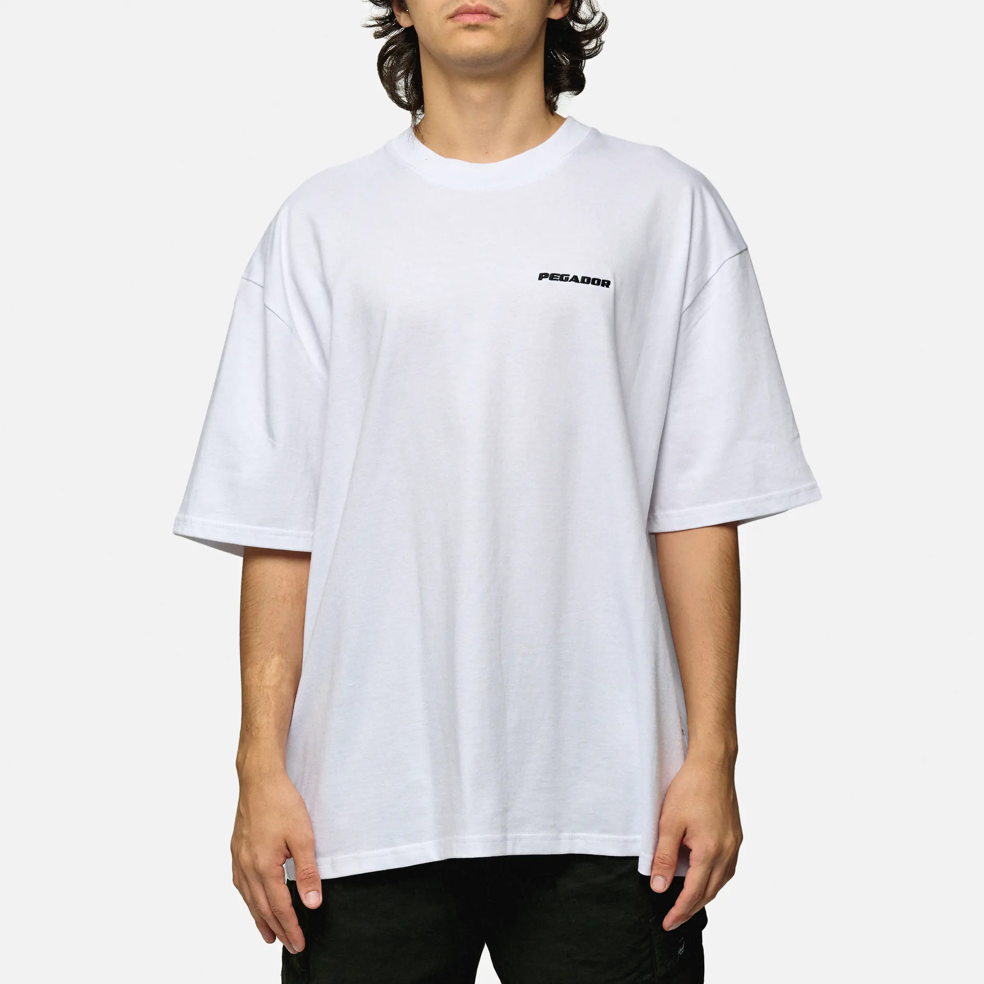 PEGADOR Logo Oversized T-Shirt White