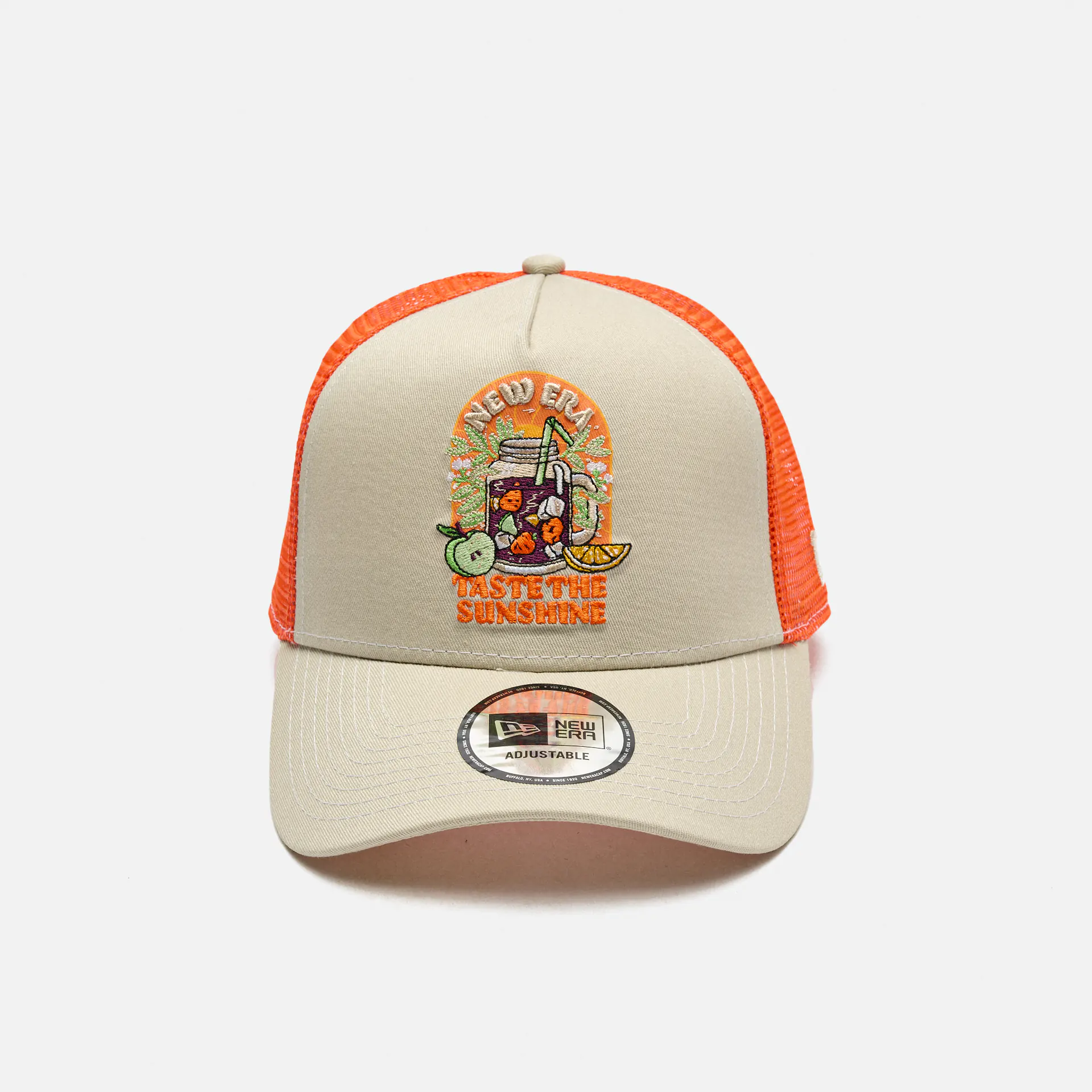 New Era Summer Patch Trucker Cap Stone/Orange