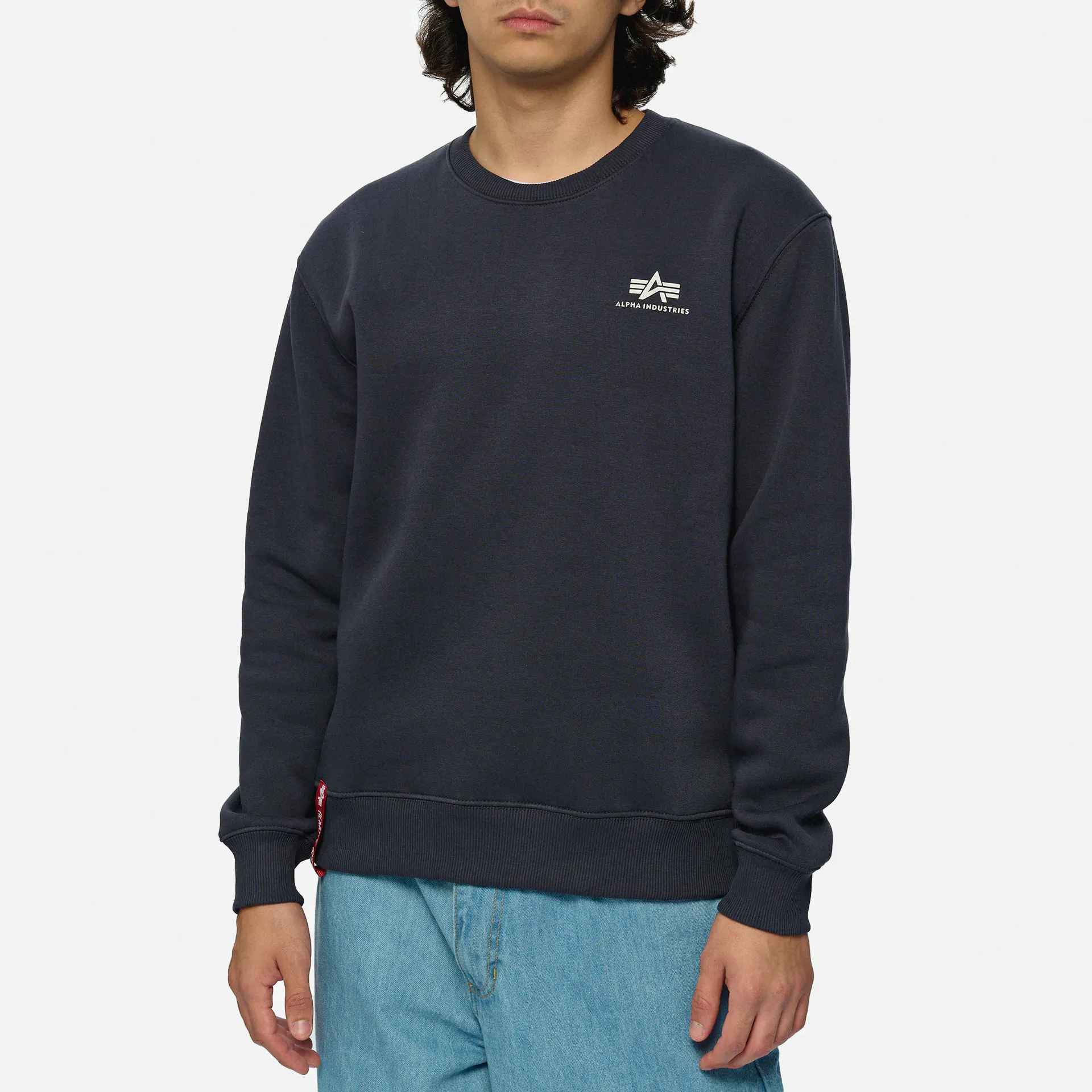 Alpha Industries Basic Sweater Small Logo Navy