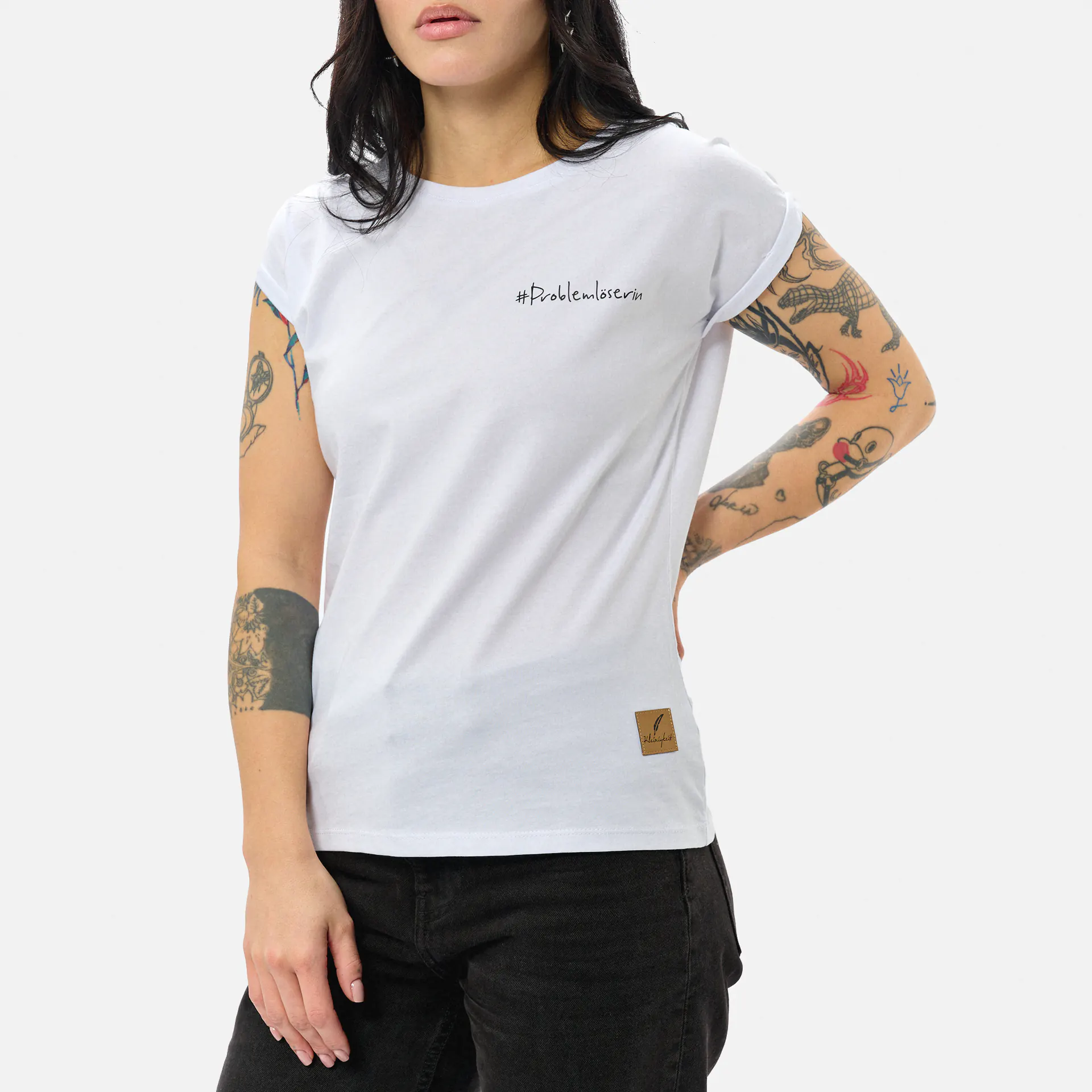 Kleinigkeit Görls Normalfit T-Shirt Problemlöserin White