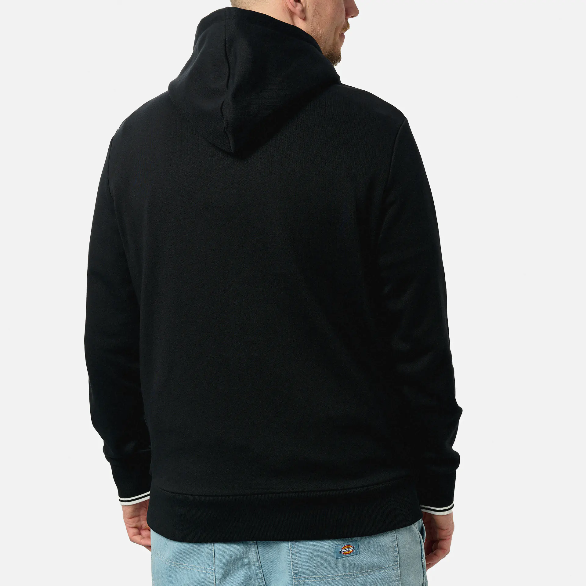 Fred Perry Tipped Hooded Sweatshirt Black/White