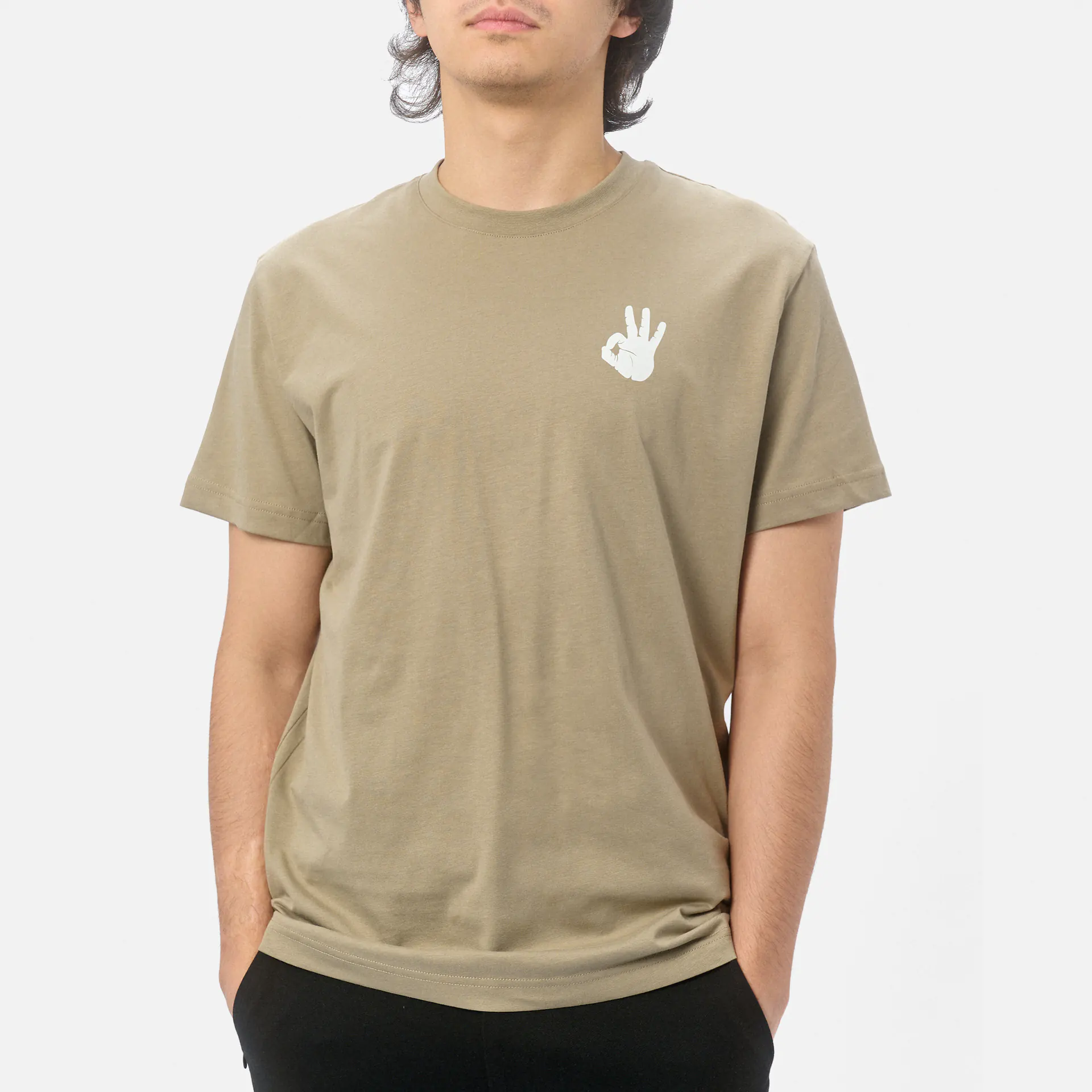 Kleinigkeit Bois Straightcut T-Shirt Keine Probleme Olive