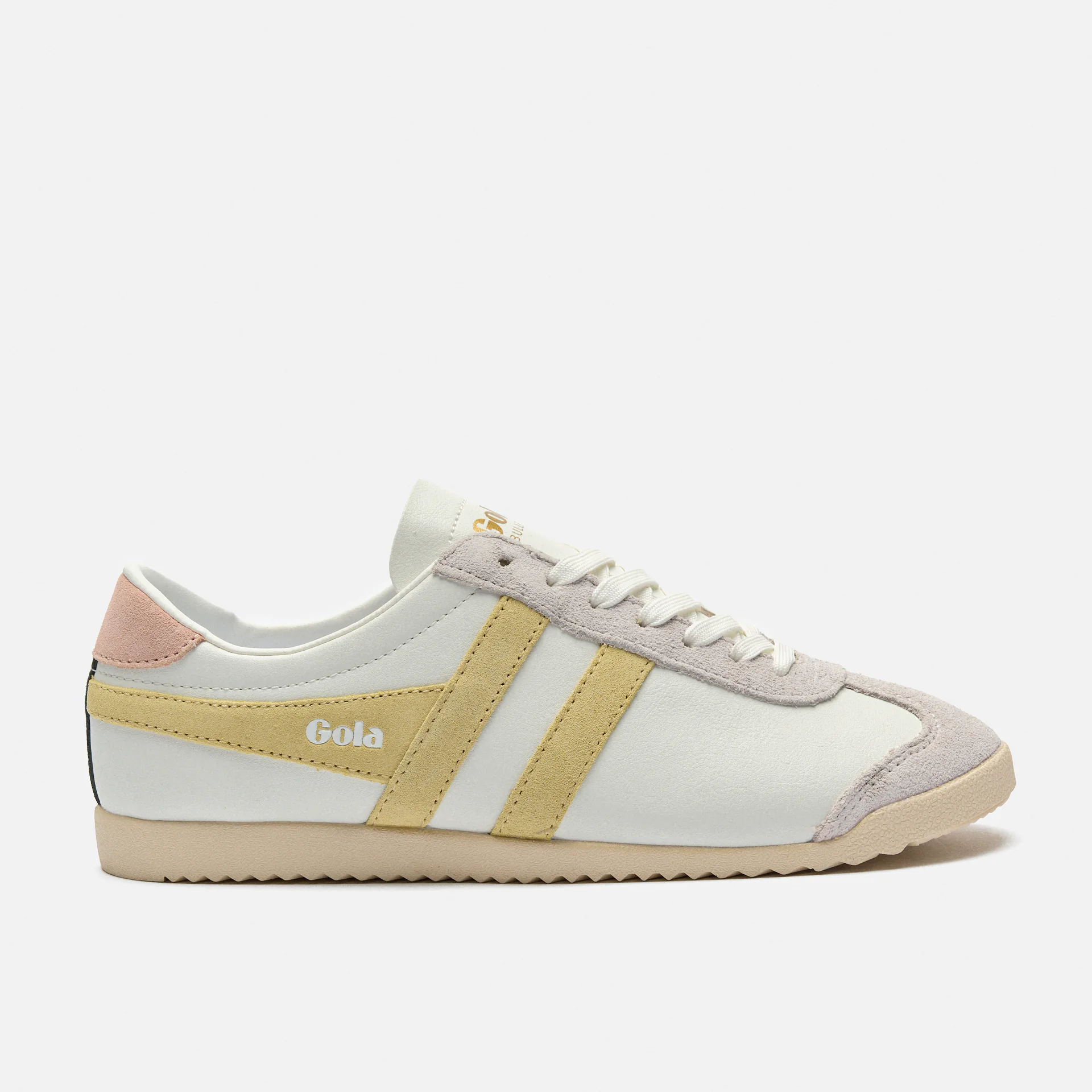 Gola Bullet Pure Sneaker White/Lemon/Pearl Pink