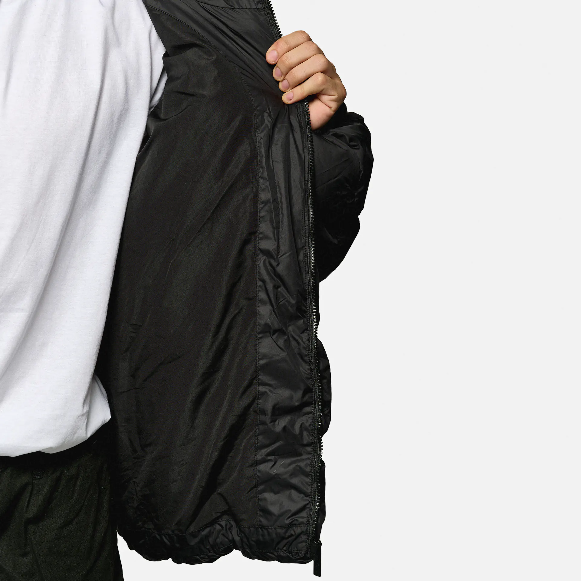 Karl Kani Sport Patch Square Quilted Puffer Jacket Black