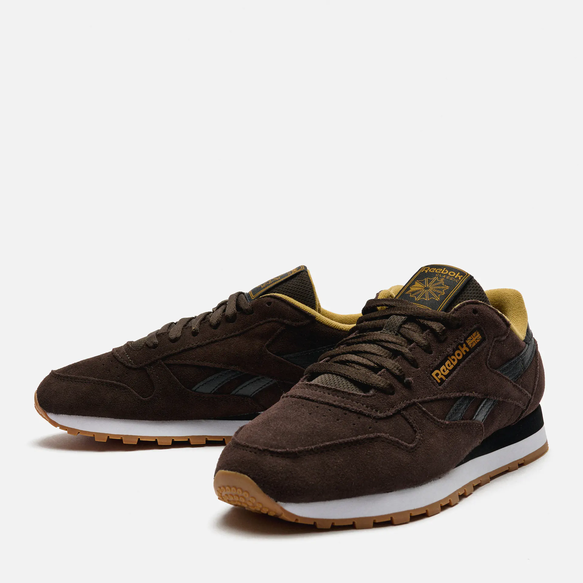 Reebok Classic Leather Sneaker Dark Matter/Black/Khaki Brown