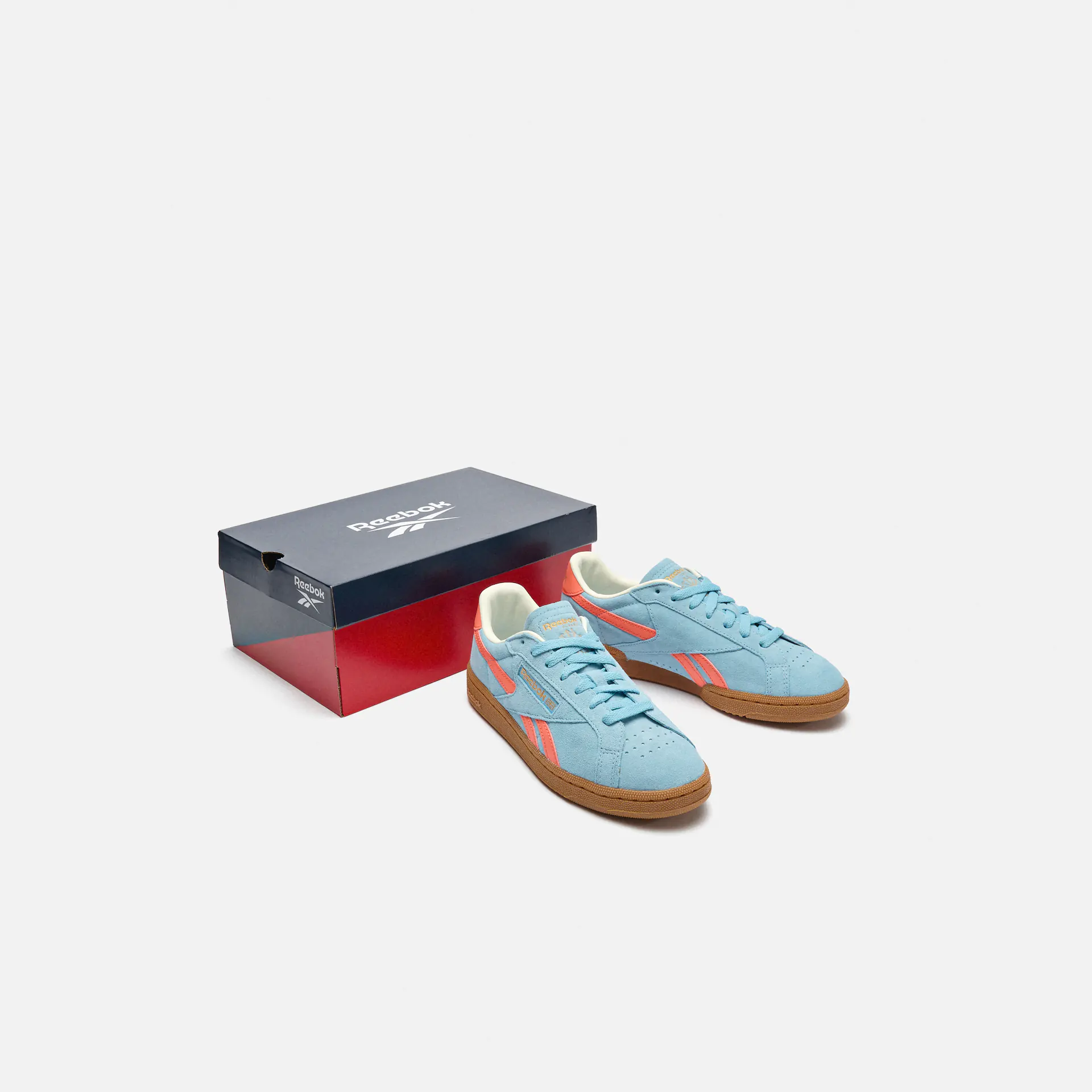 Reebok Club C Grounds UK Sneaker Softblue/Super Charged Coral/Gum