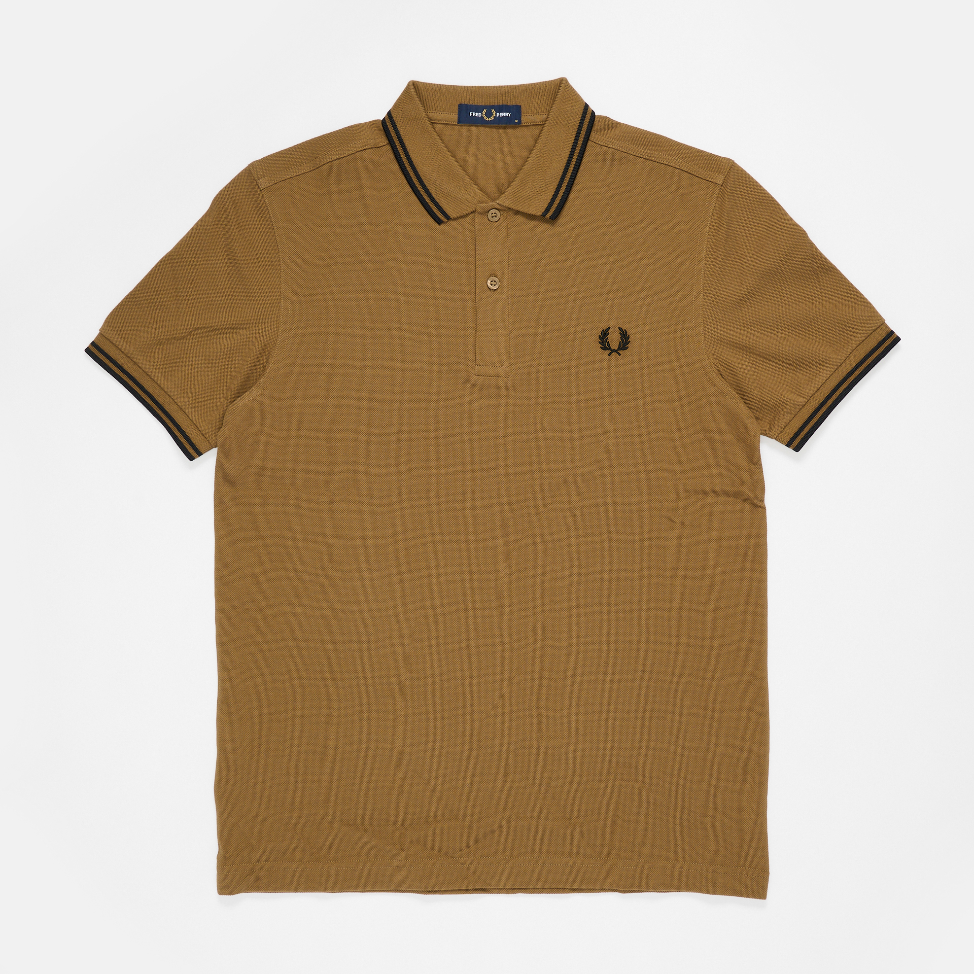 Fred Perry Twin Tipped Polo Shirt Shaded Stone