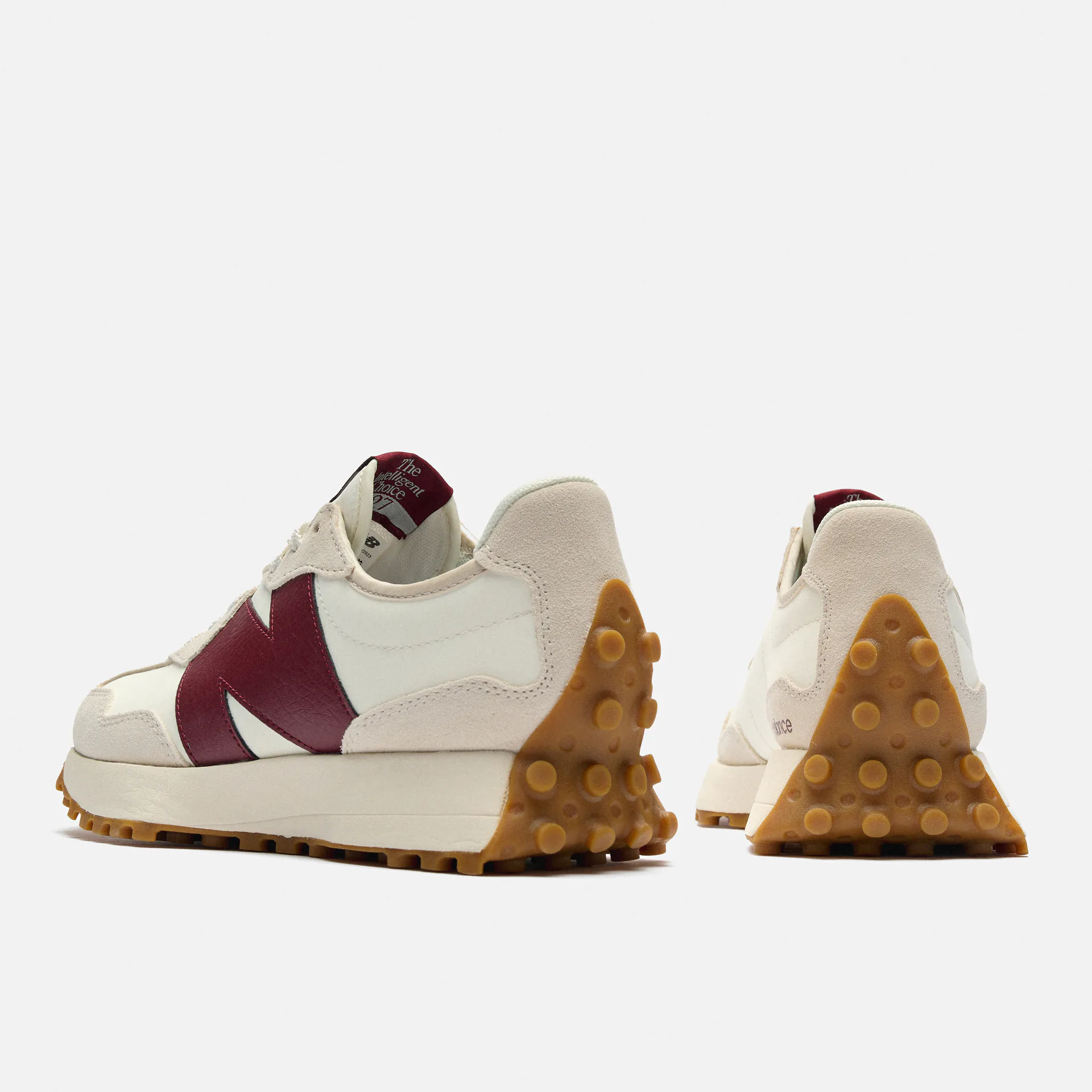 New Balance WS327 Lifestyle Sneaker Moonbeam/Burgundy