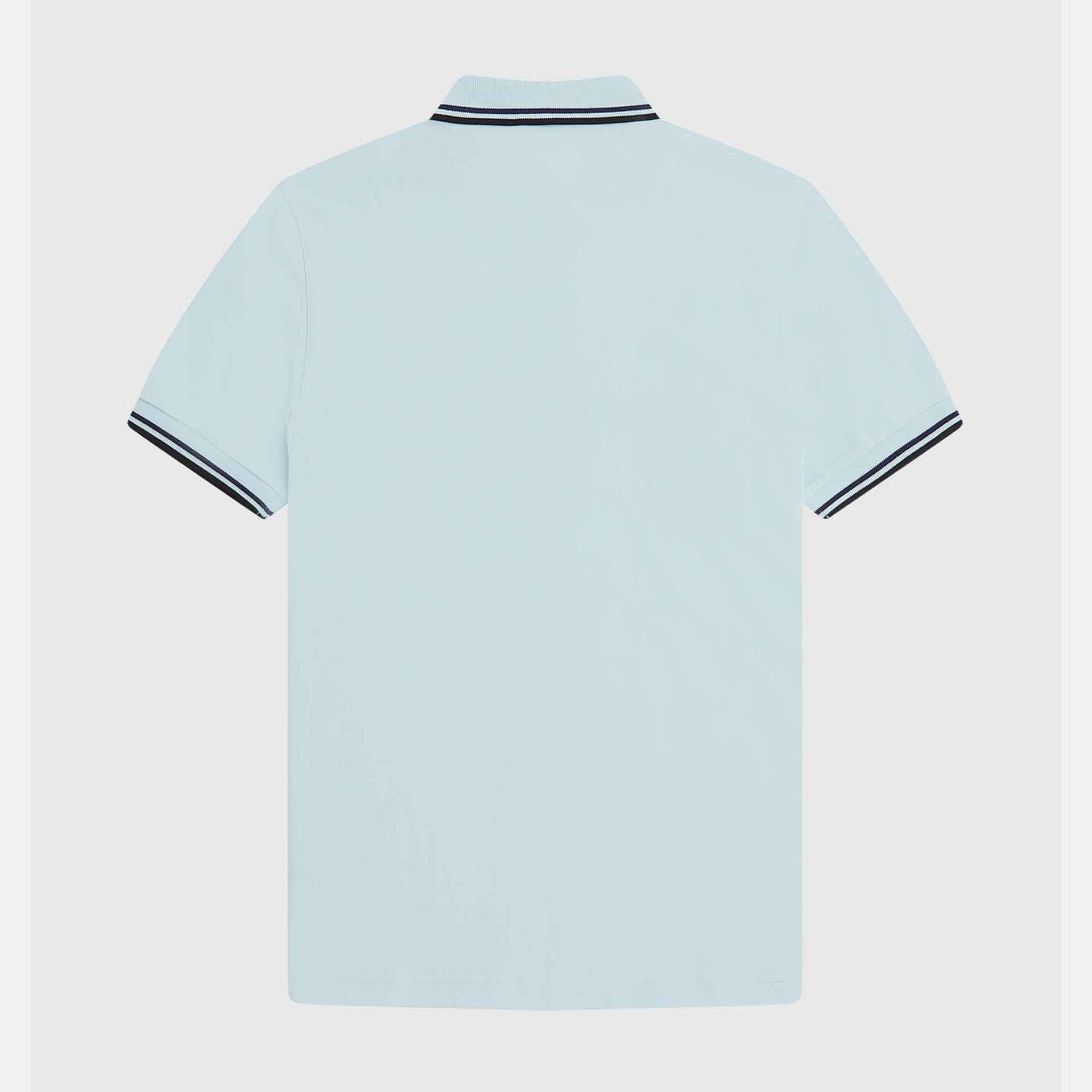 Fred Perry Twin Tipped Polo Shirt Light Ice