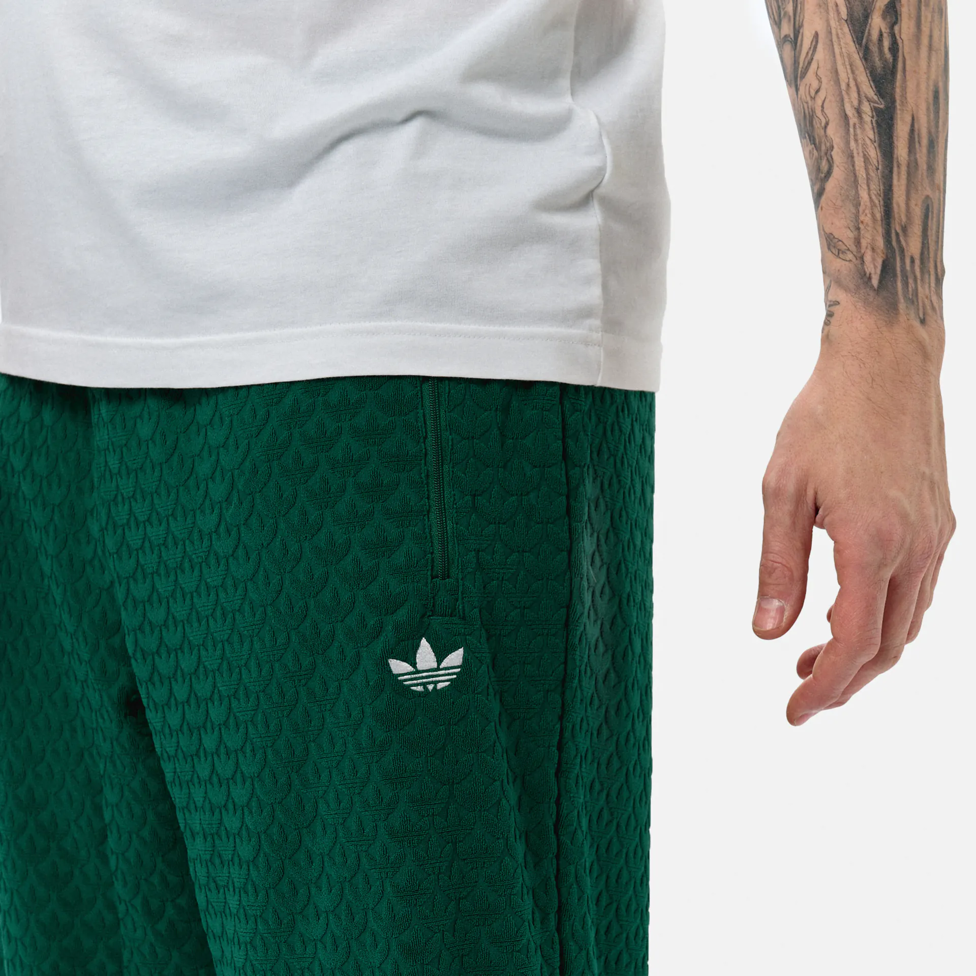 adidas Originals Q12 Monogram Track Pant Collegiate Green