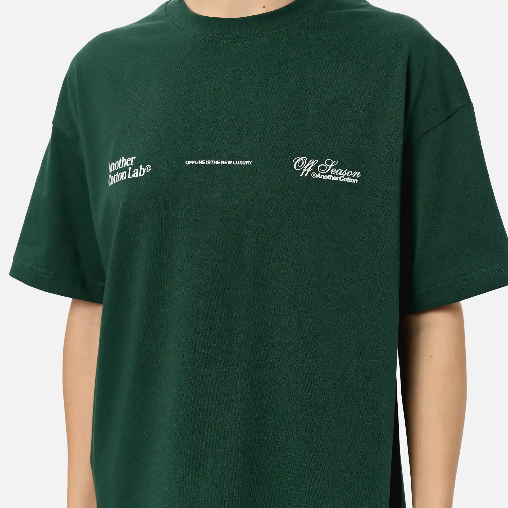 Another Cotton Offline Luxury Oversized T-Shirt Green