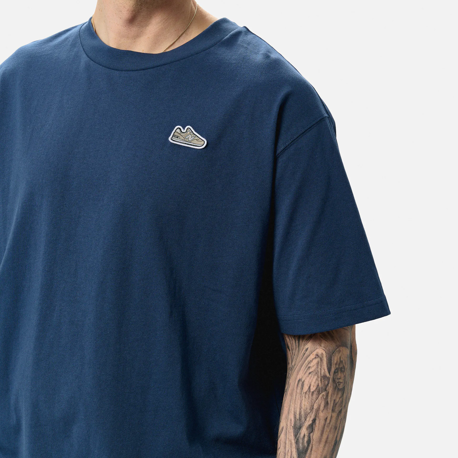 New Balance Athletics 574 Patch T-Shirt Navy