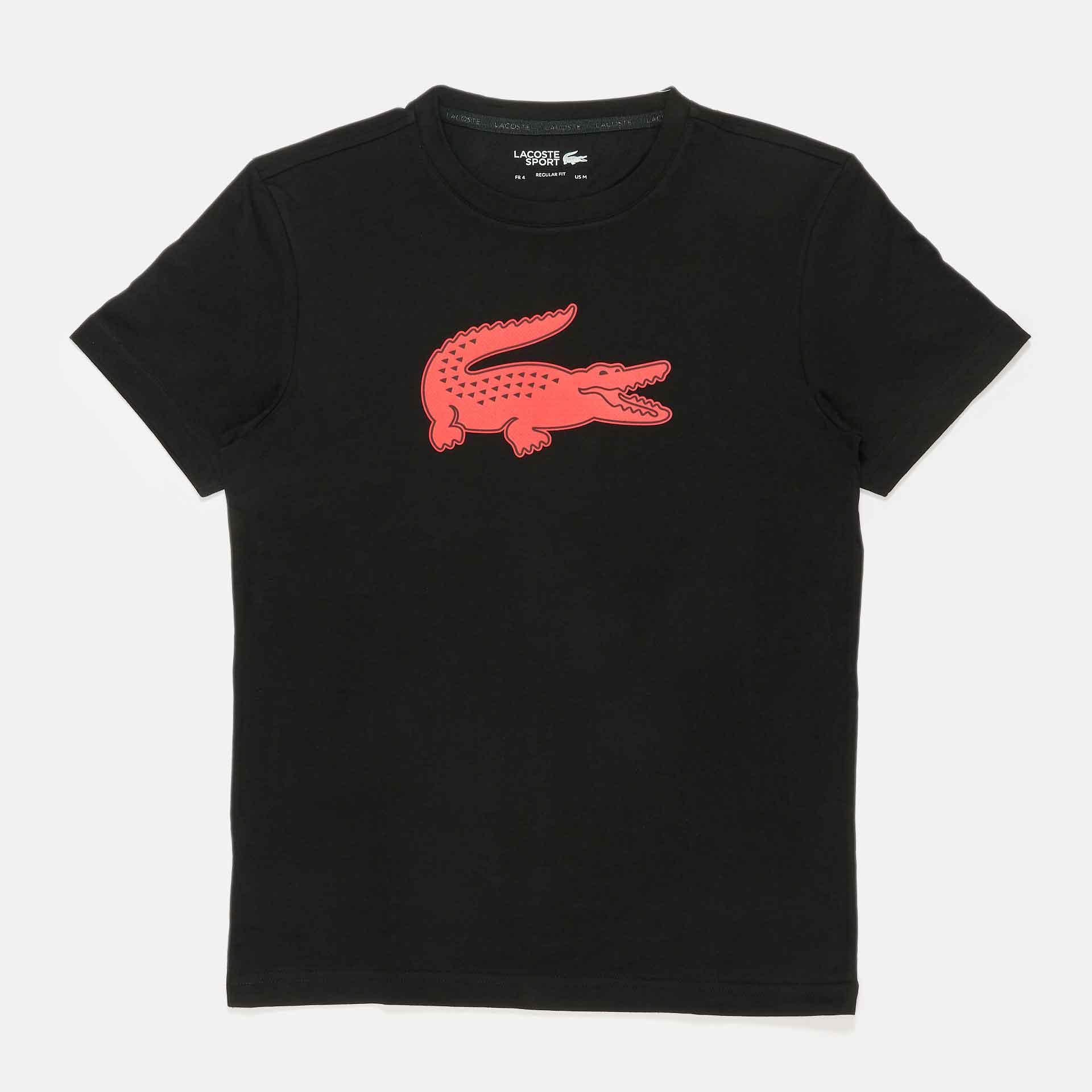 Lacoste 3D Croco T-Shirt Black/Corrida