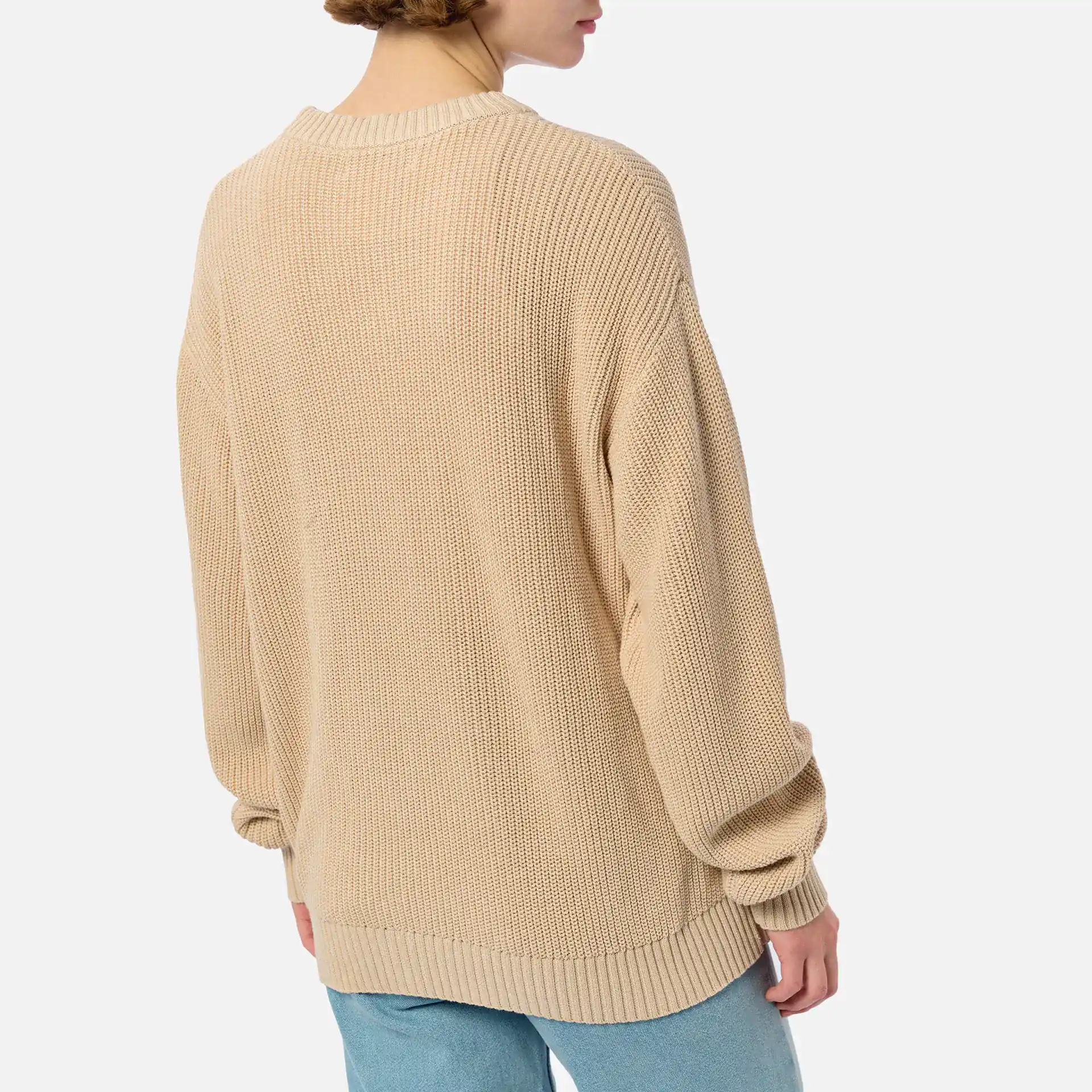 Another Cotton Established Knit Sweater Beige