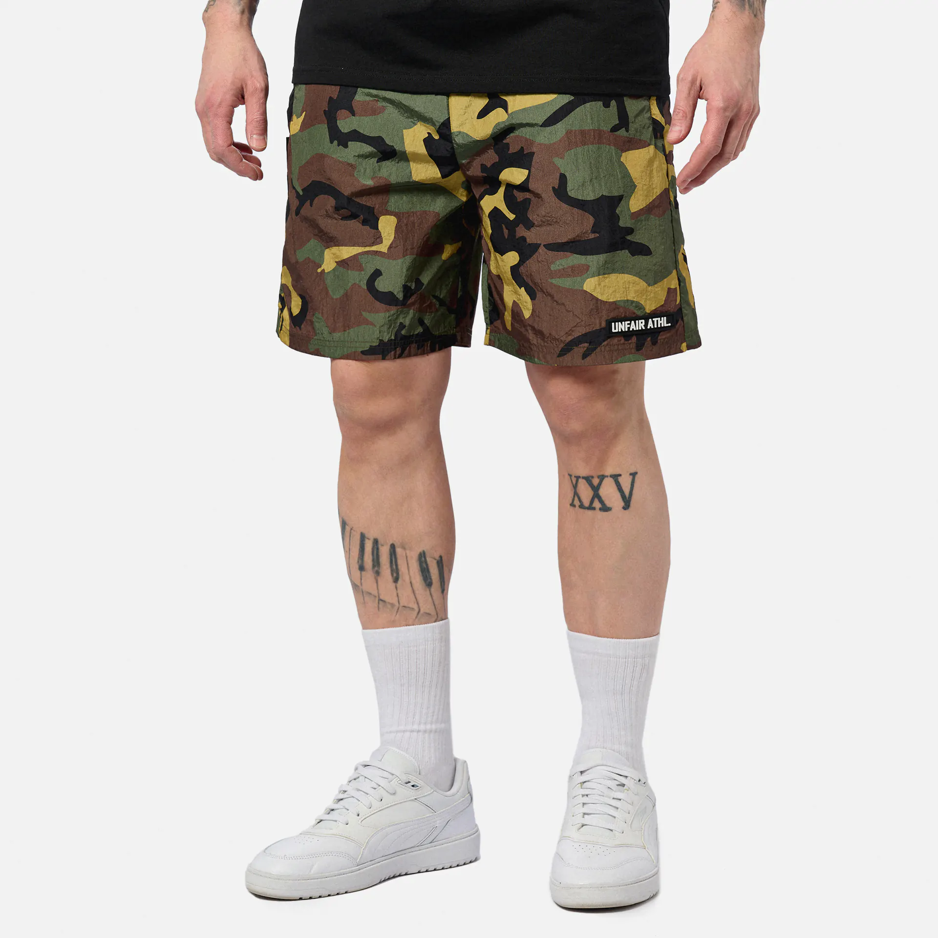 Unfair Athletics DMWU Crushed Shorts Jungle Camo 