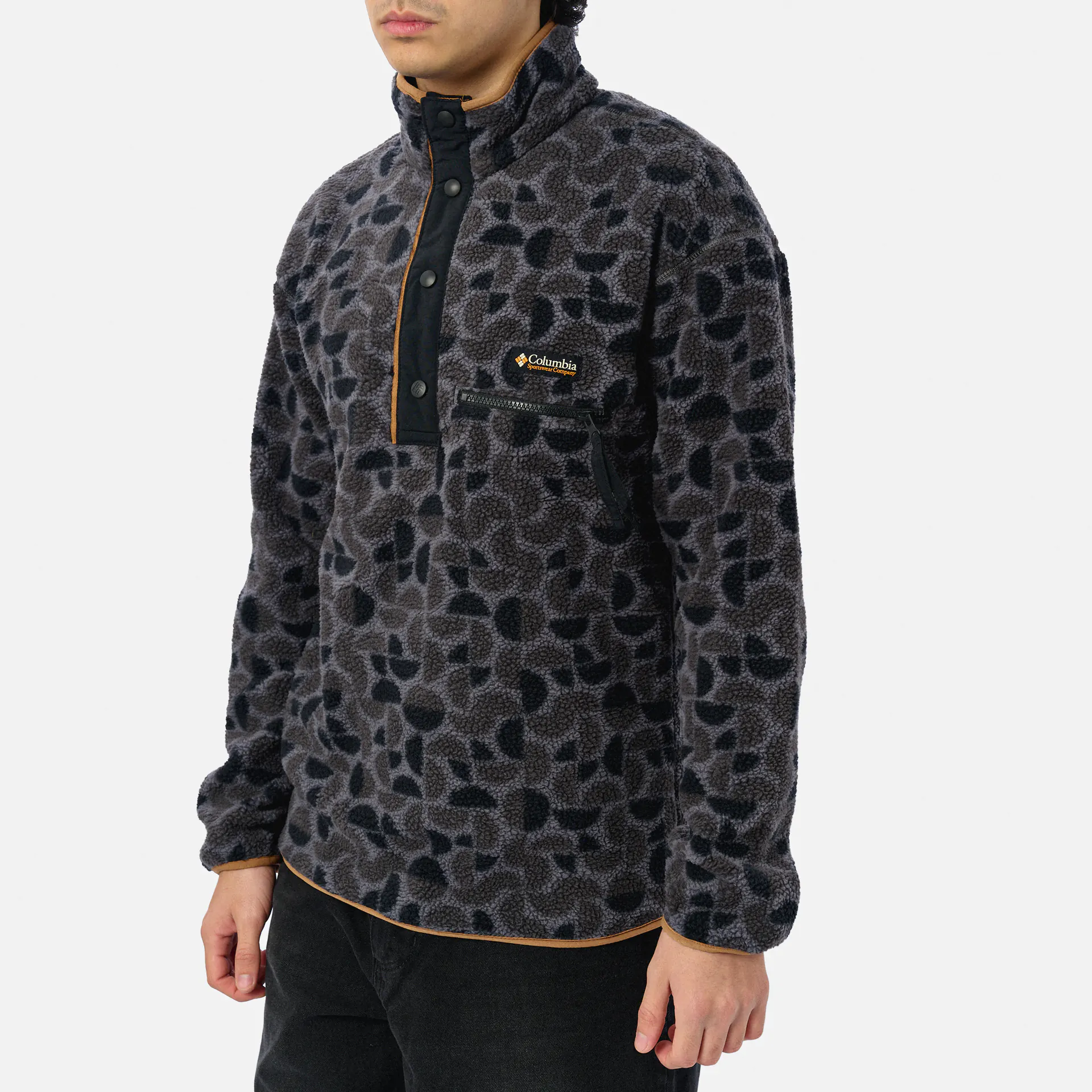 Columbia Helvetia™ II Printed Half Snap Fleece Black Retroscape