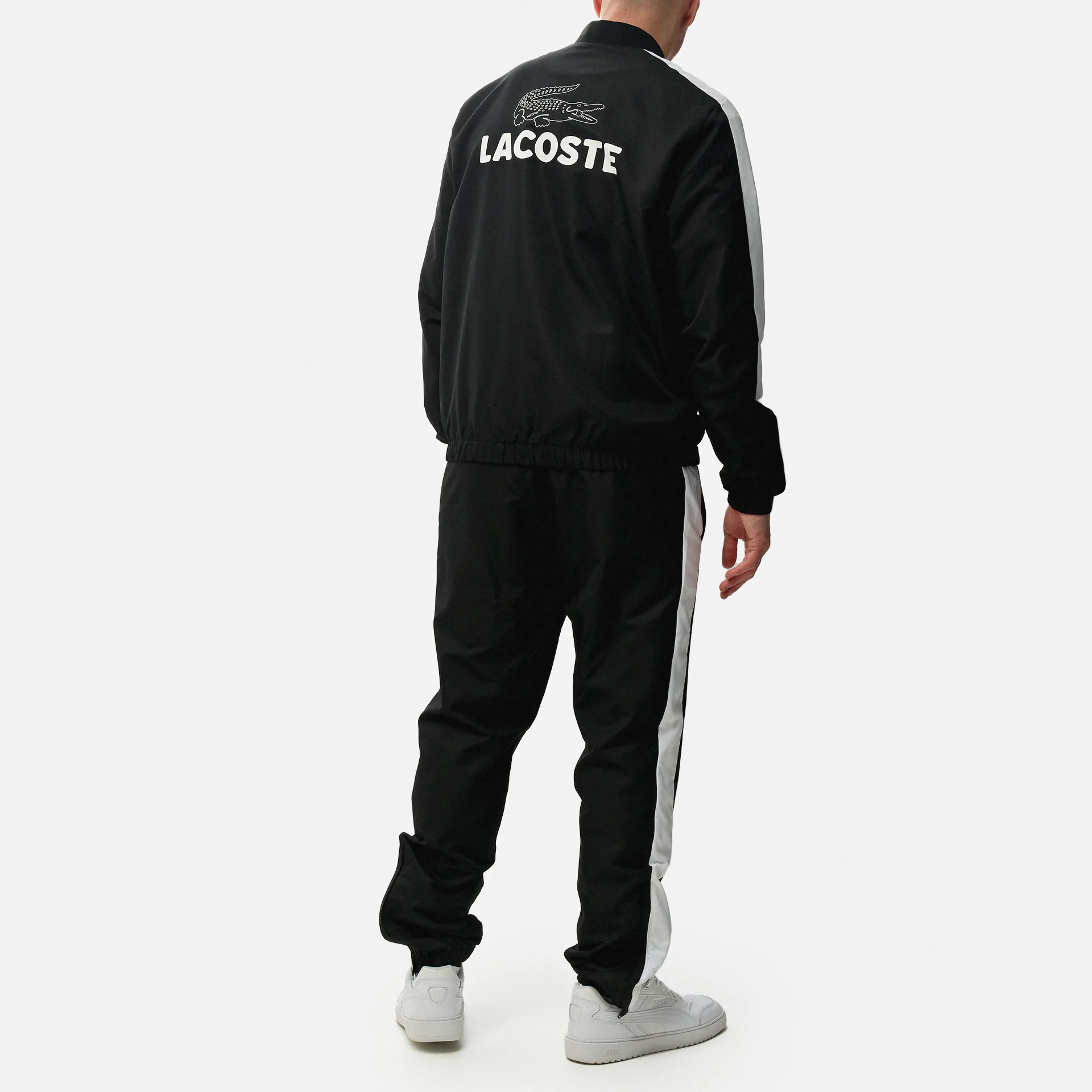 Lacoste Colorblock Tennis Tracksuit Black/White