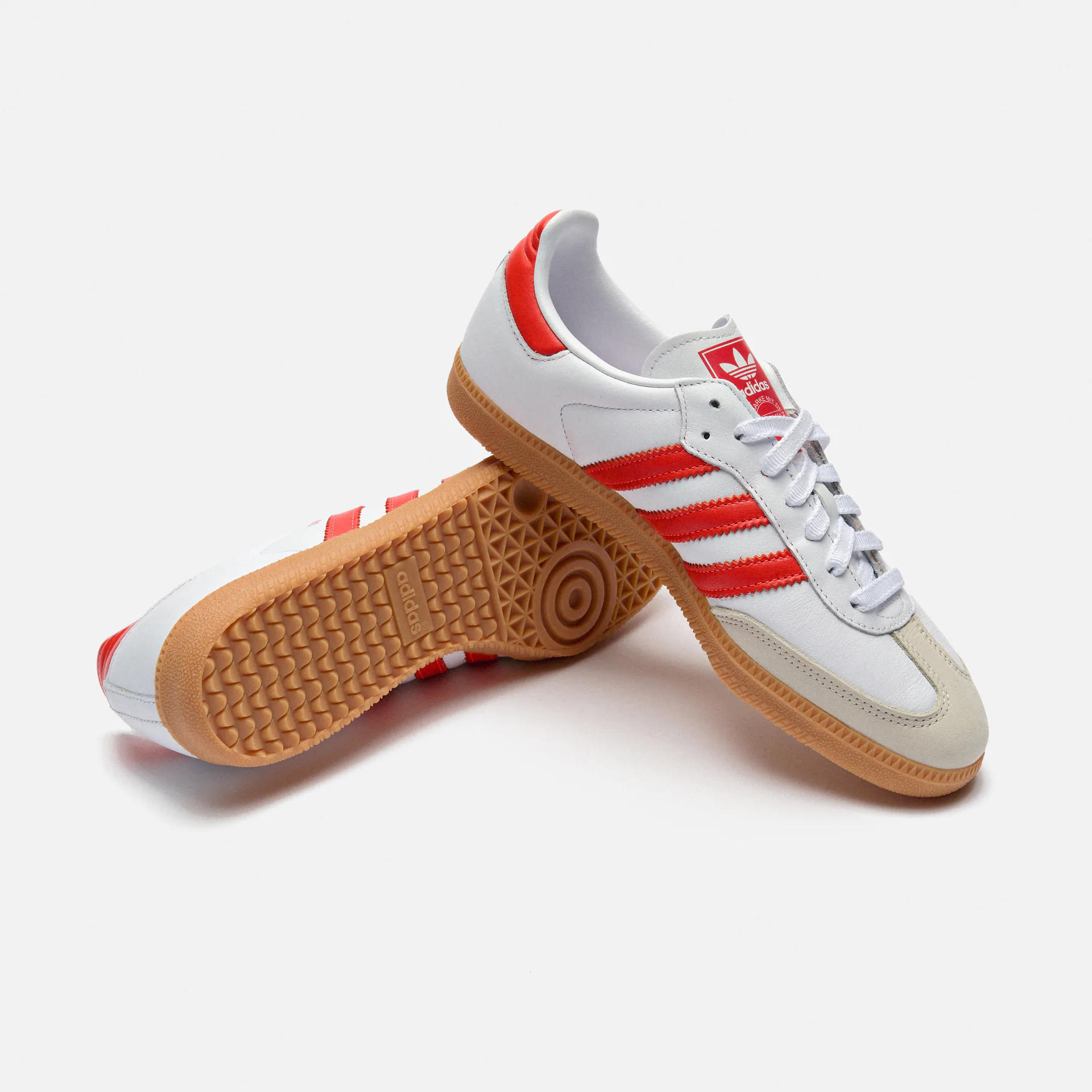 Adidas originals white red best sale