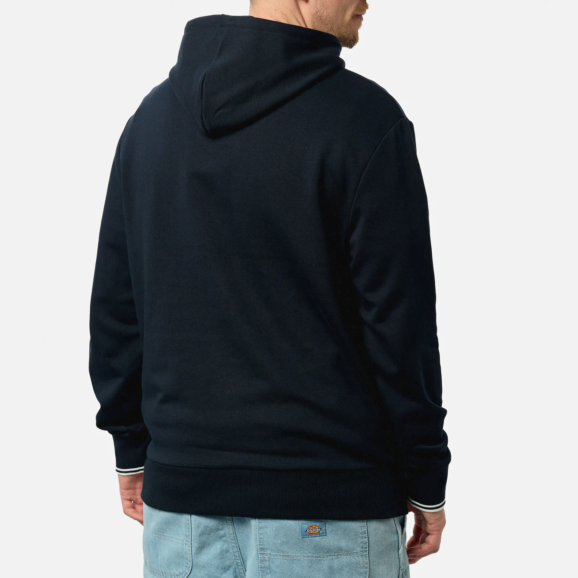 Fred Perry Tipped Hooded Sweatshirt Navy/White