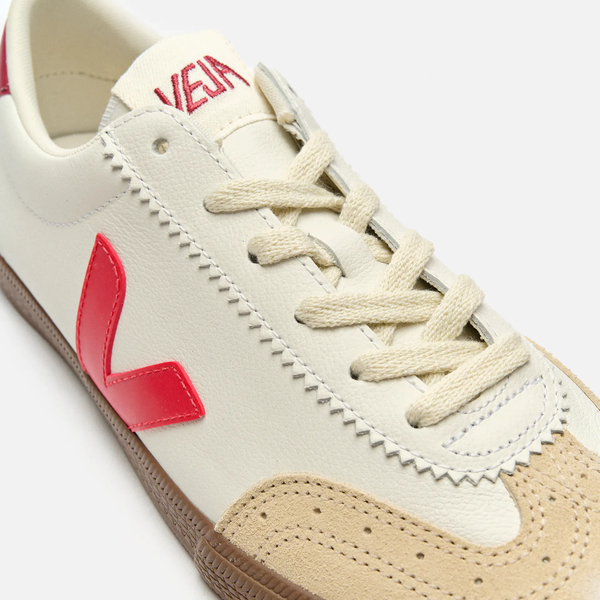 Veja Volley Leather Sneaker White/Peking Bark